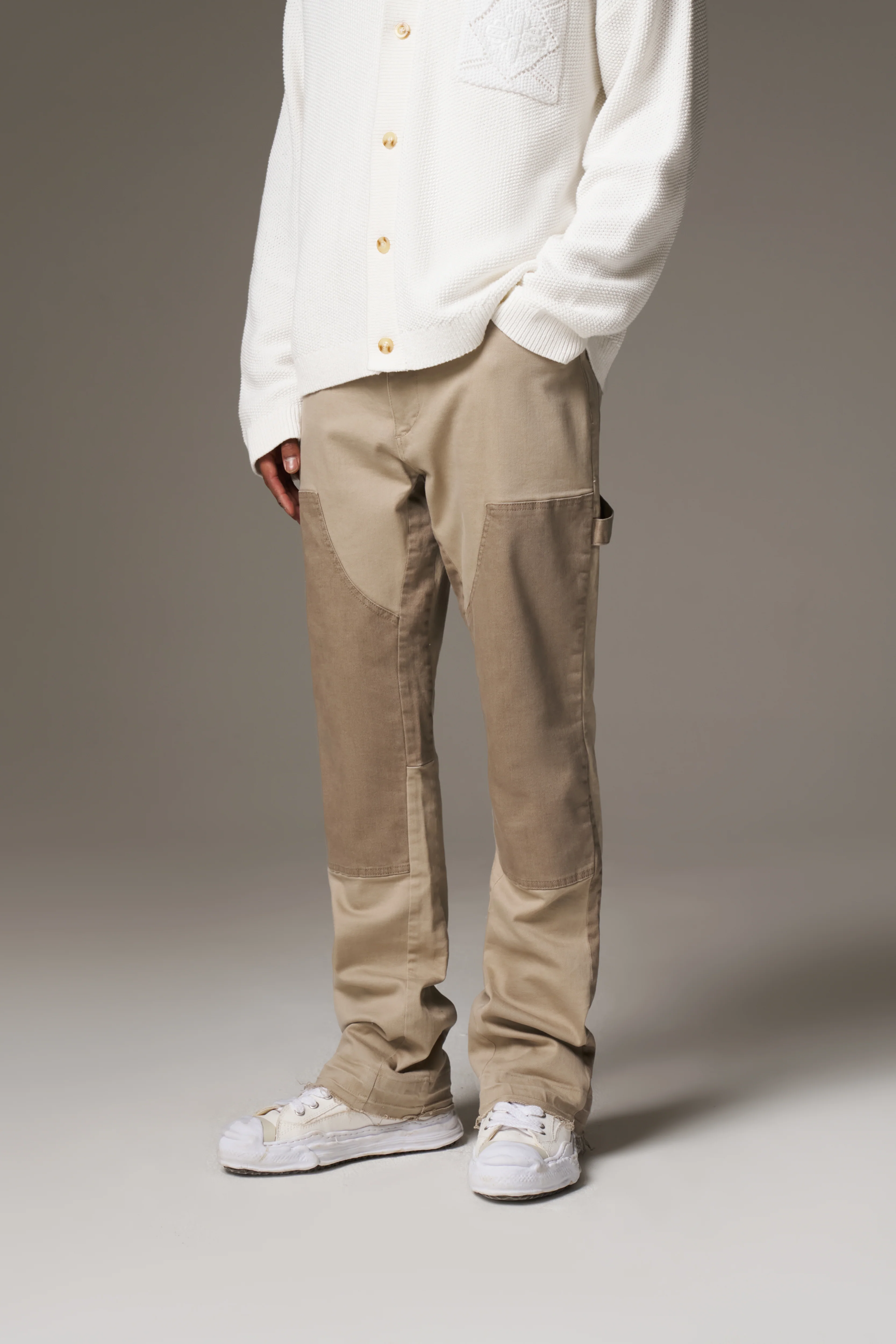 CANVAS CARPENTER TROUSER - BEIGE