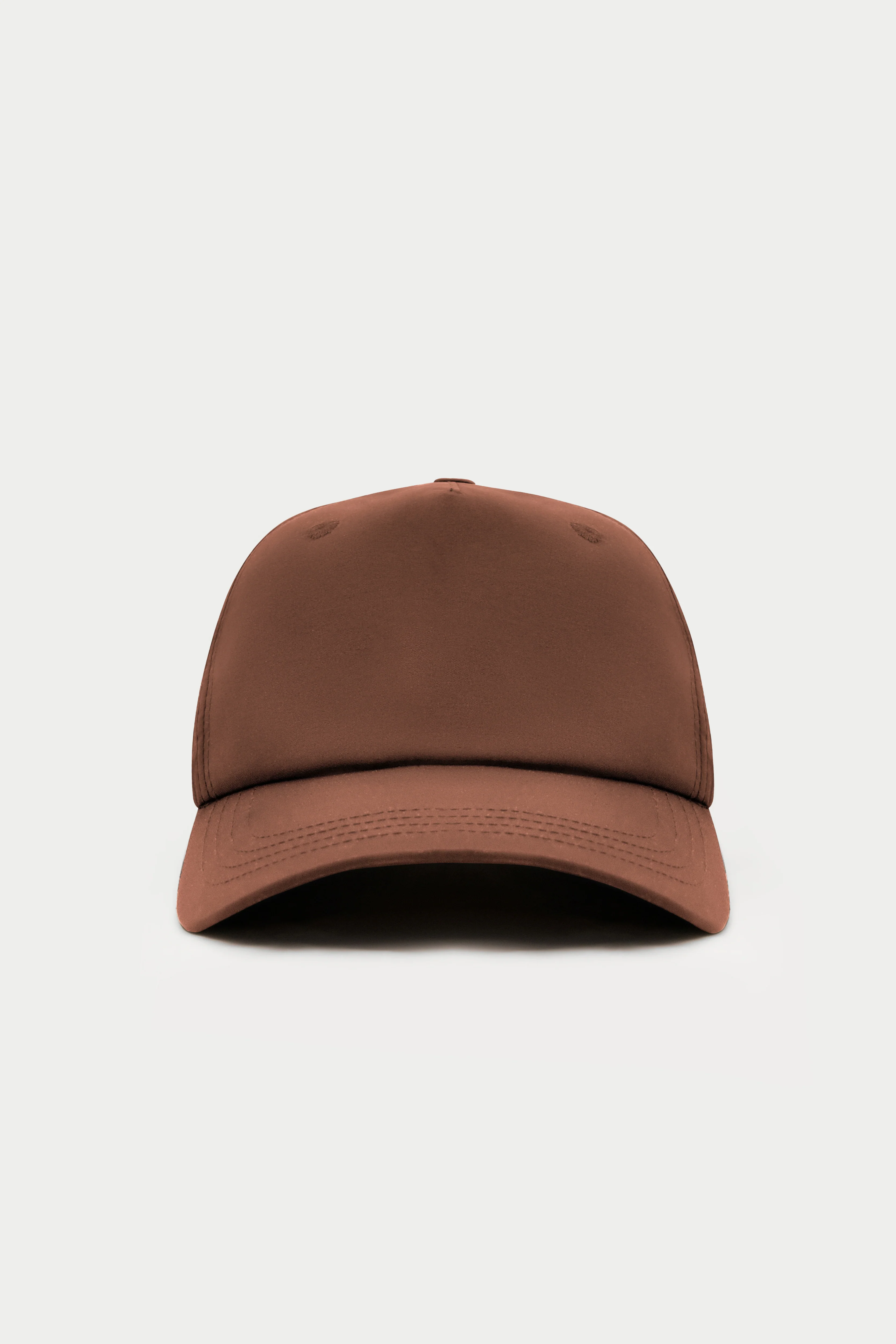 5 PANEL NYLON CAP - BROWN