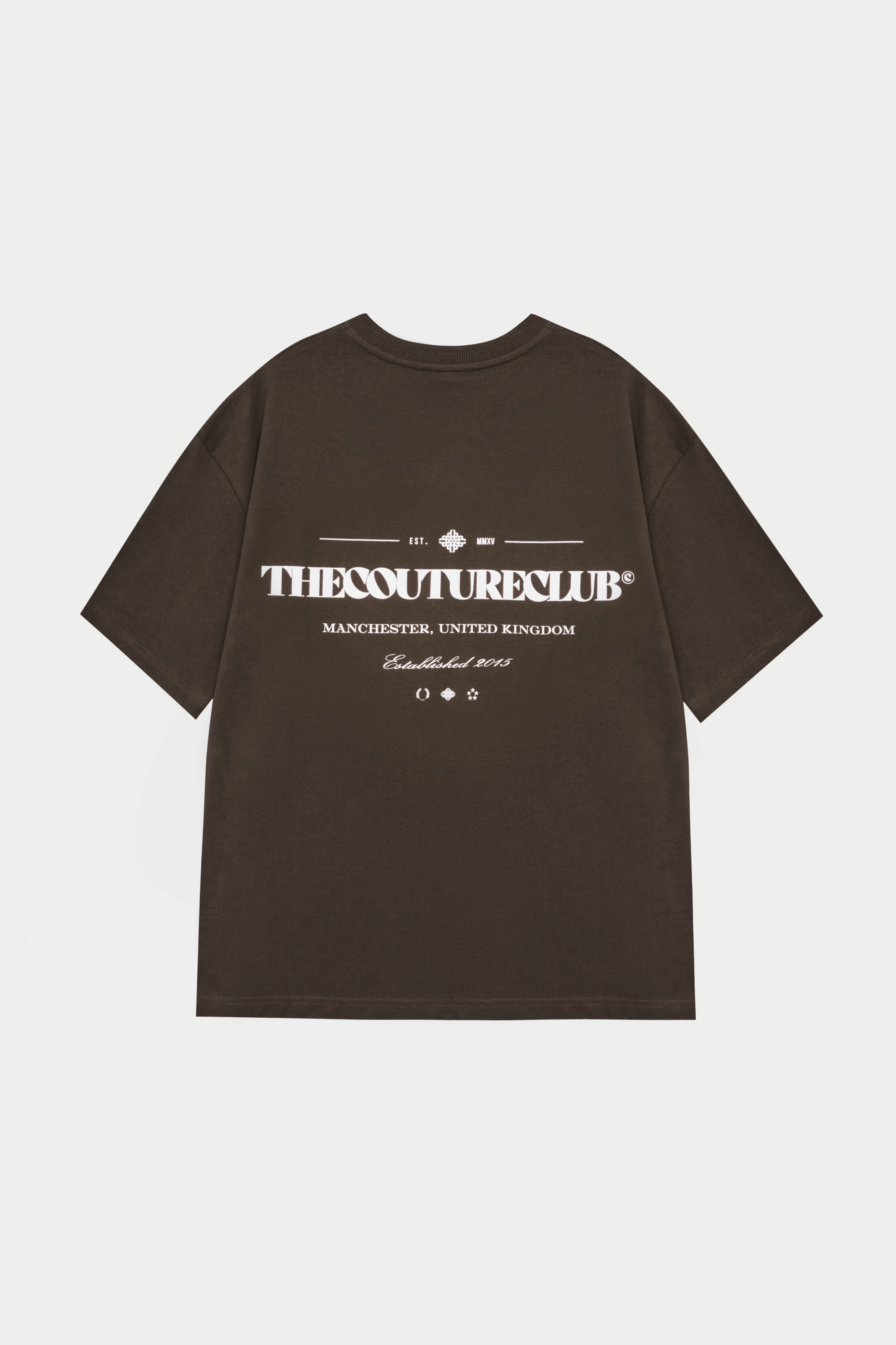 COPYRIGHT MULTI GRAPHIC T-SHIRT - BROWN