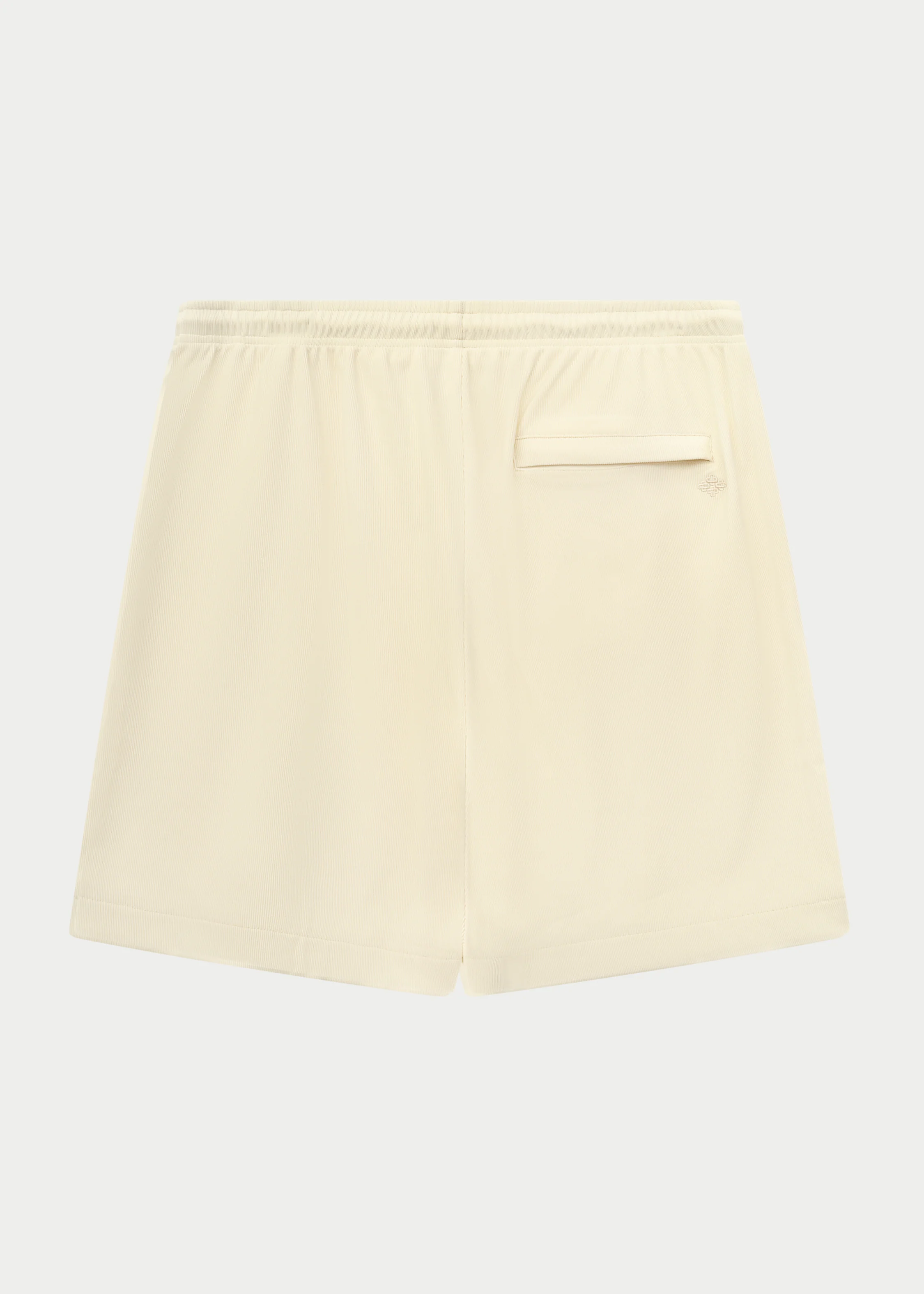 RIBBED SHORTS - OFF WHITE