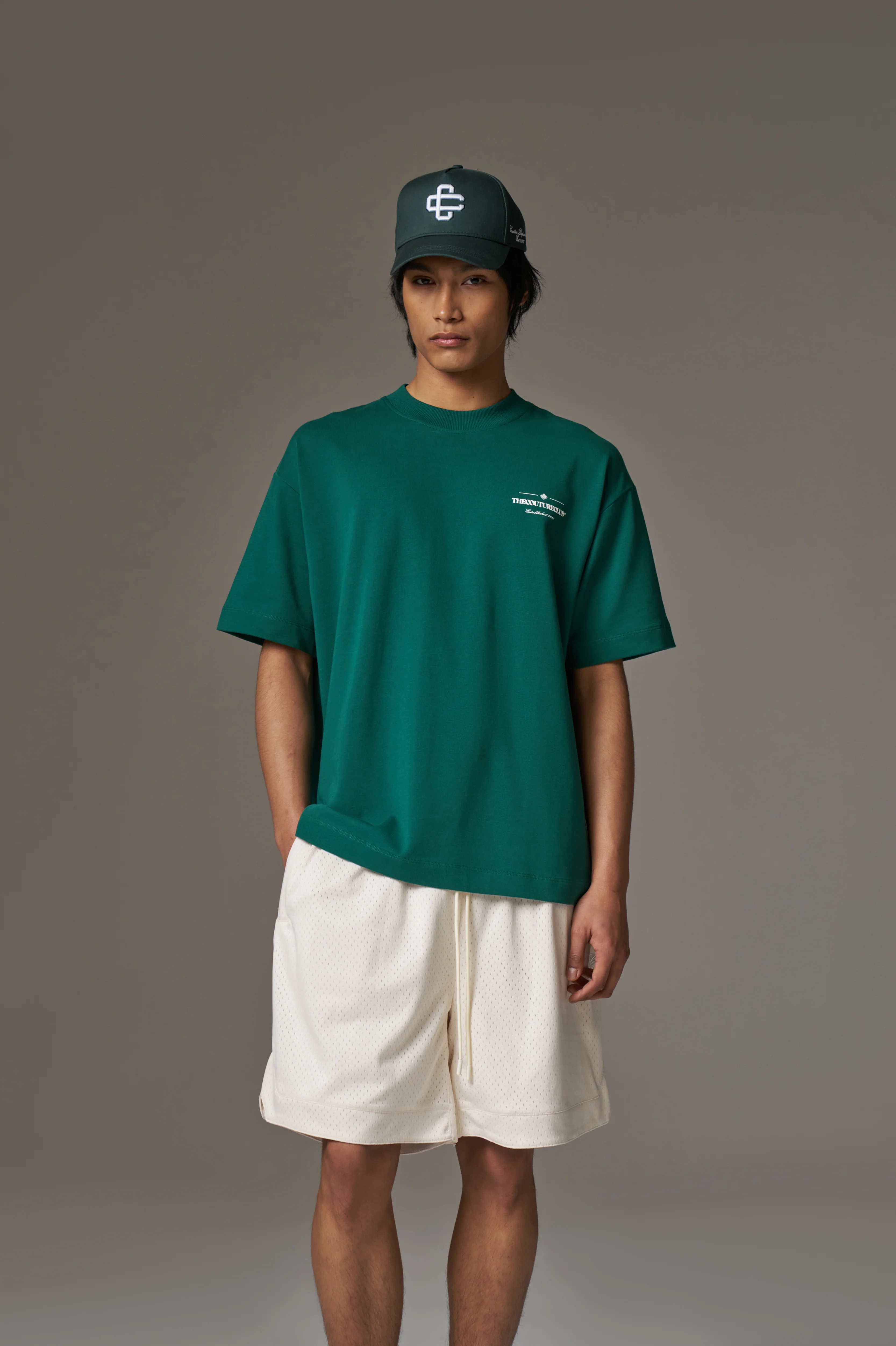 COPYRIGHT MULTI GRAPHIC T-SHIRT - FOREST GREEN