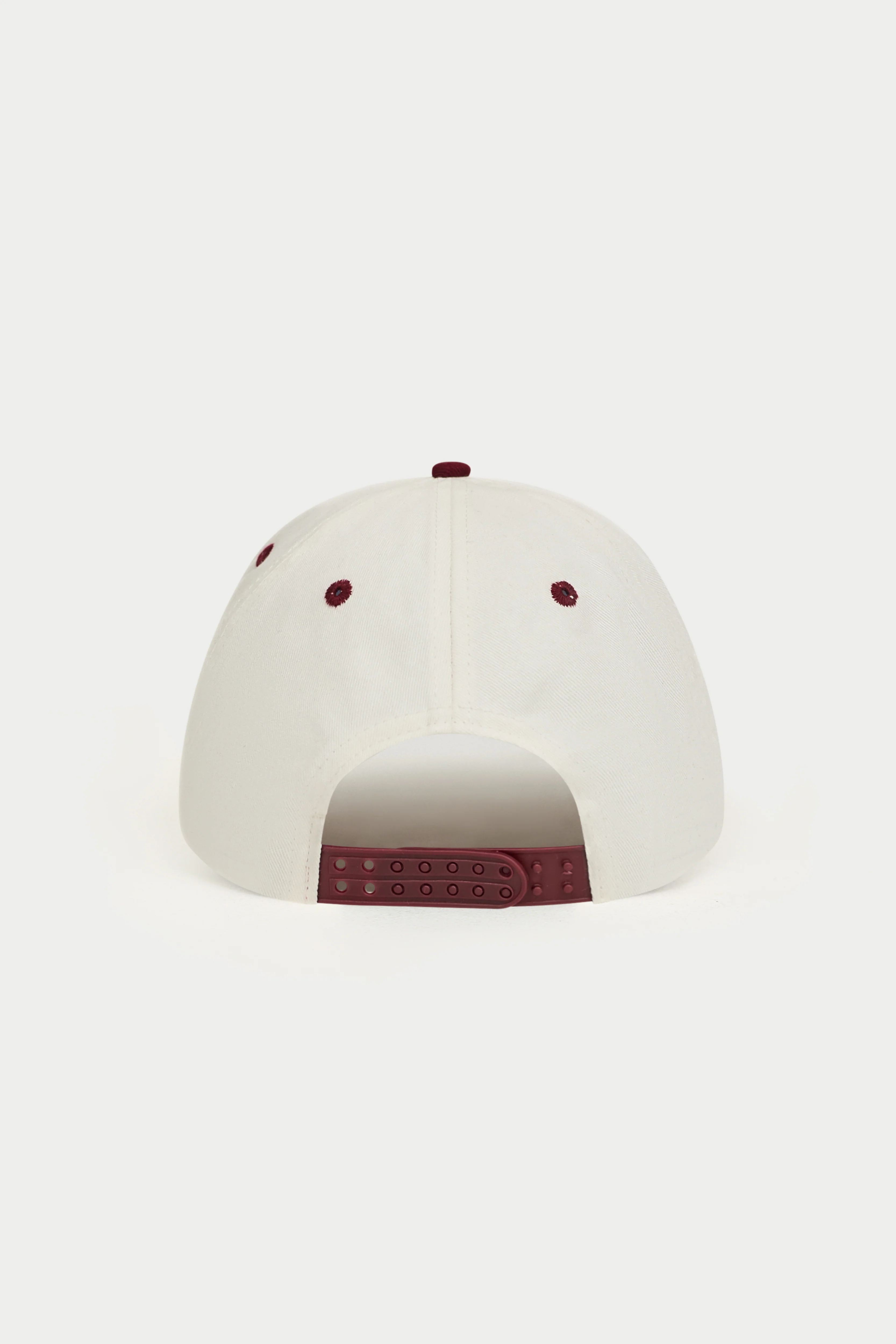 LAUREL EMBROIDERY CAP - BURGUNDY