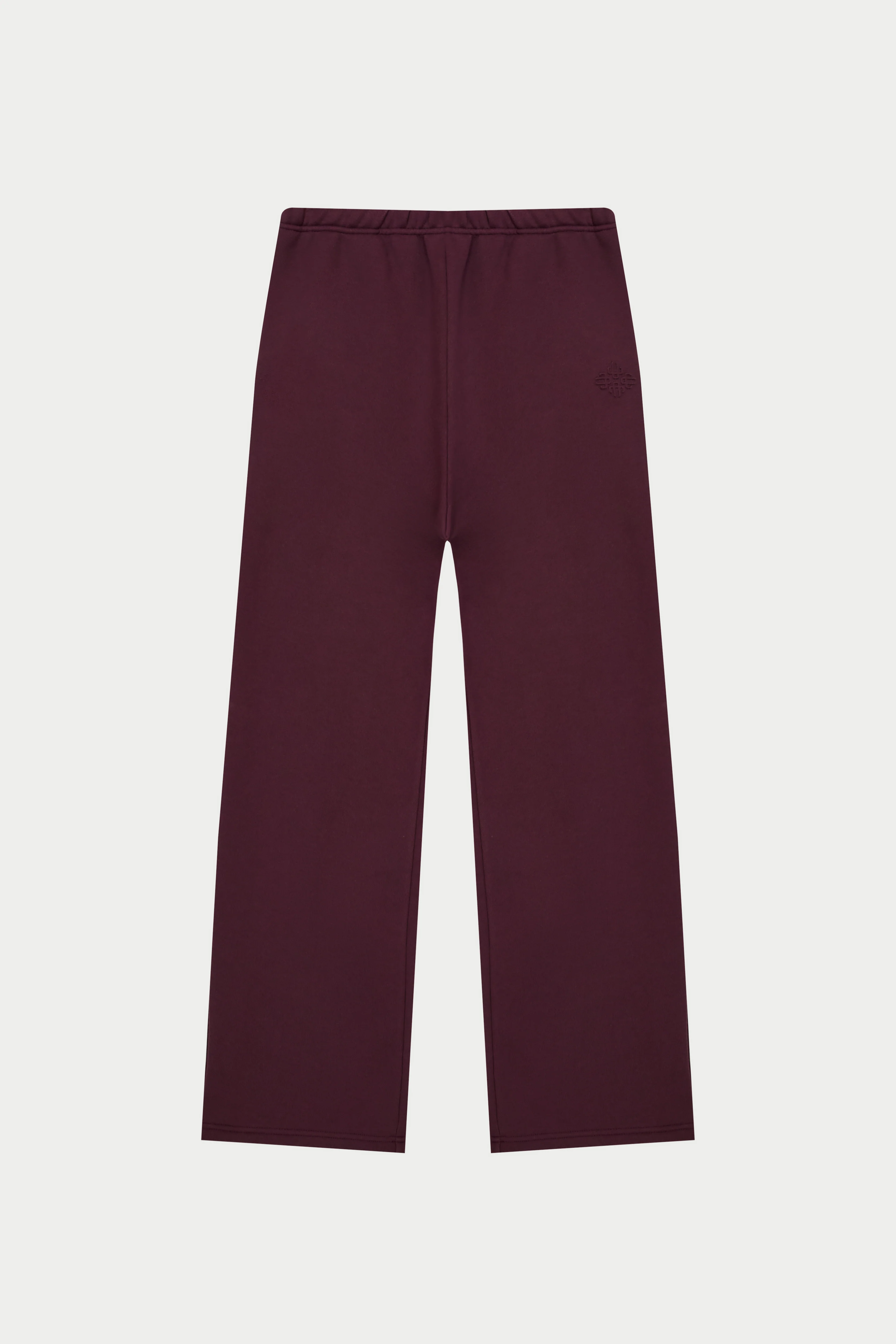 EMBOSSED STRAIGHT LEG JOGGERS - PURPLE