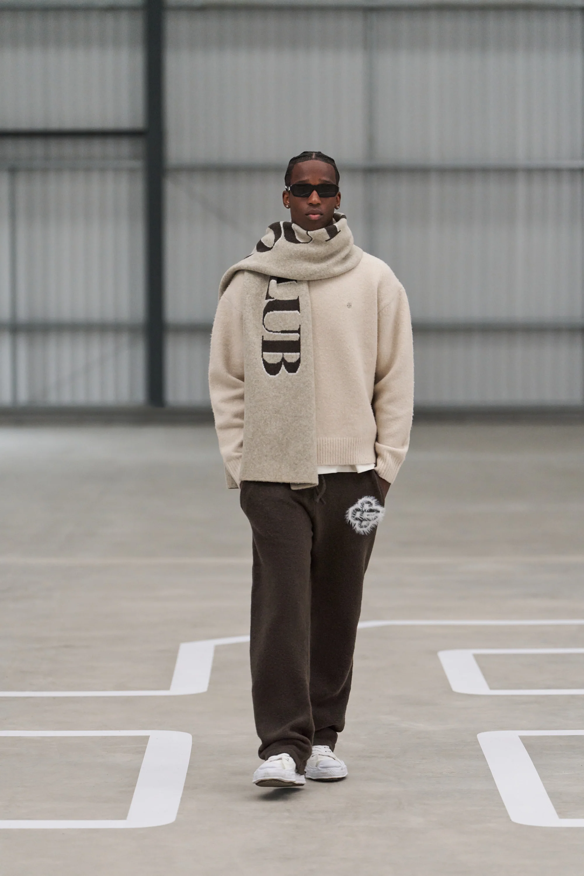 COPYRIGHT BRUSHED KNIT JUMPER - OFF WHITE
