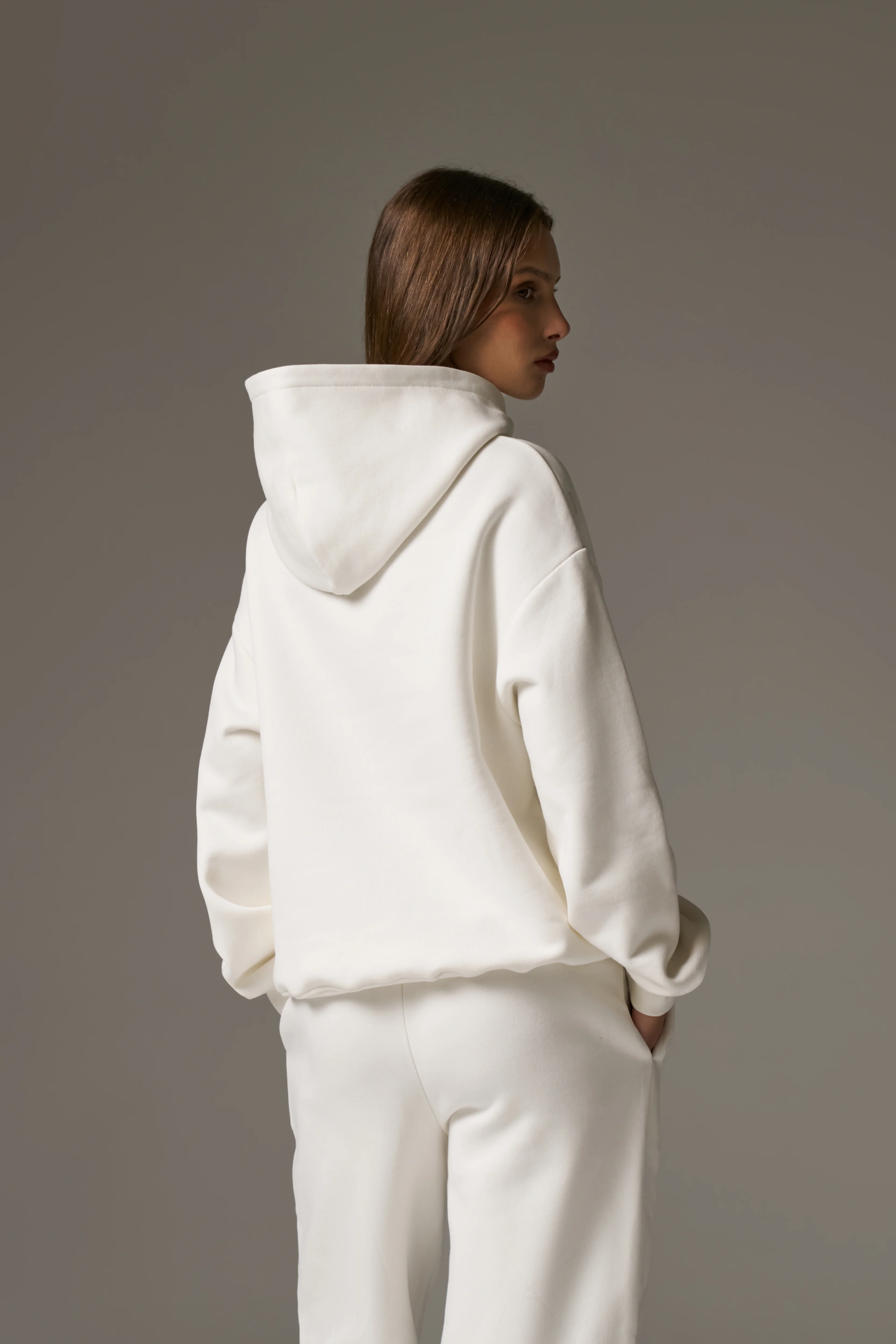 CTRE RELAXED HOODIE - OFF WHITE