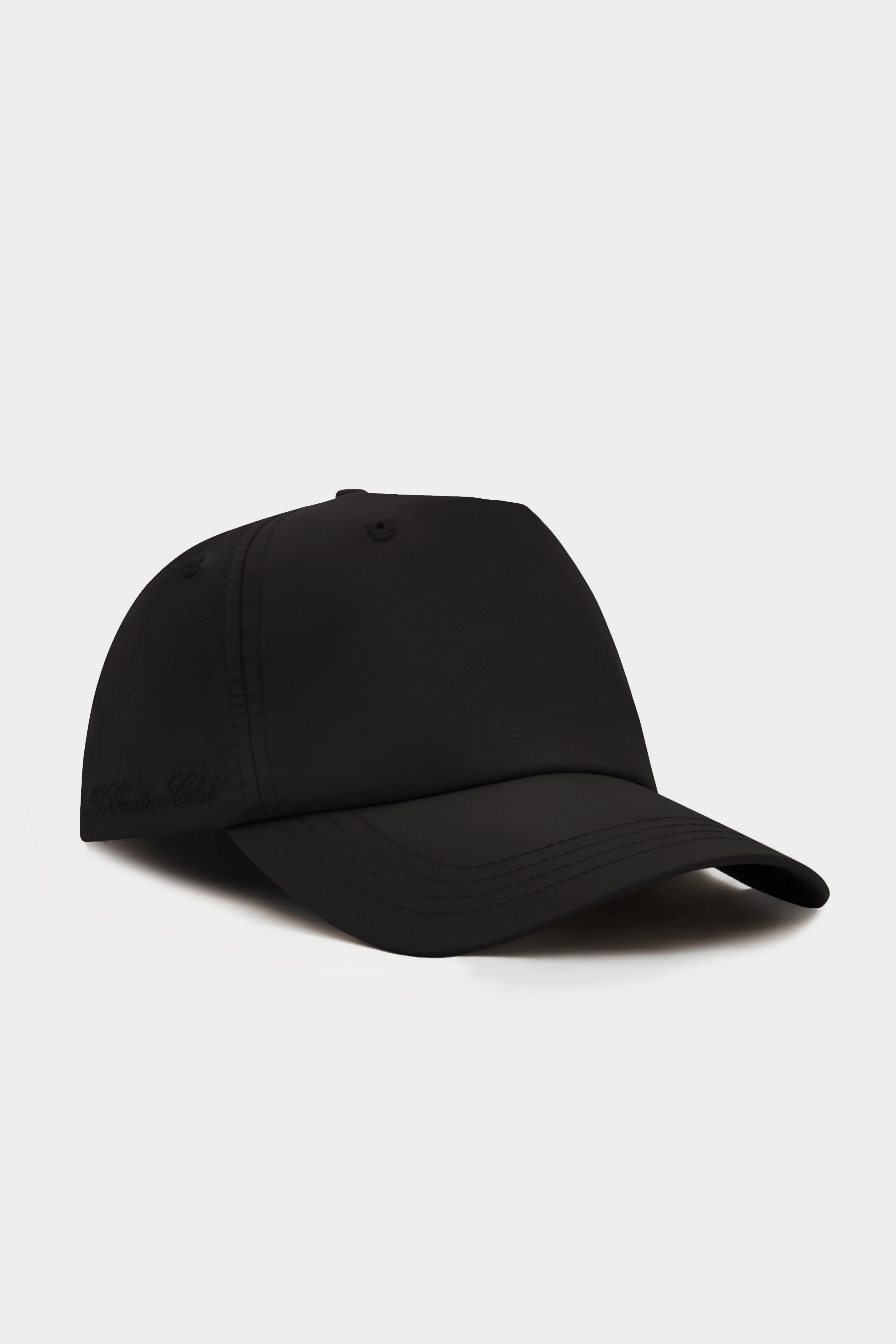 5 PANEL NYLON CAP - BLACK