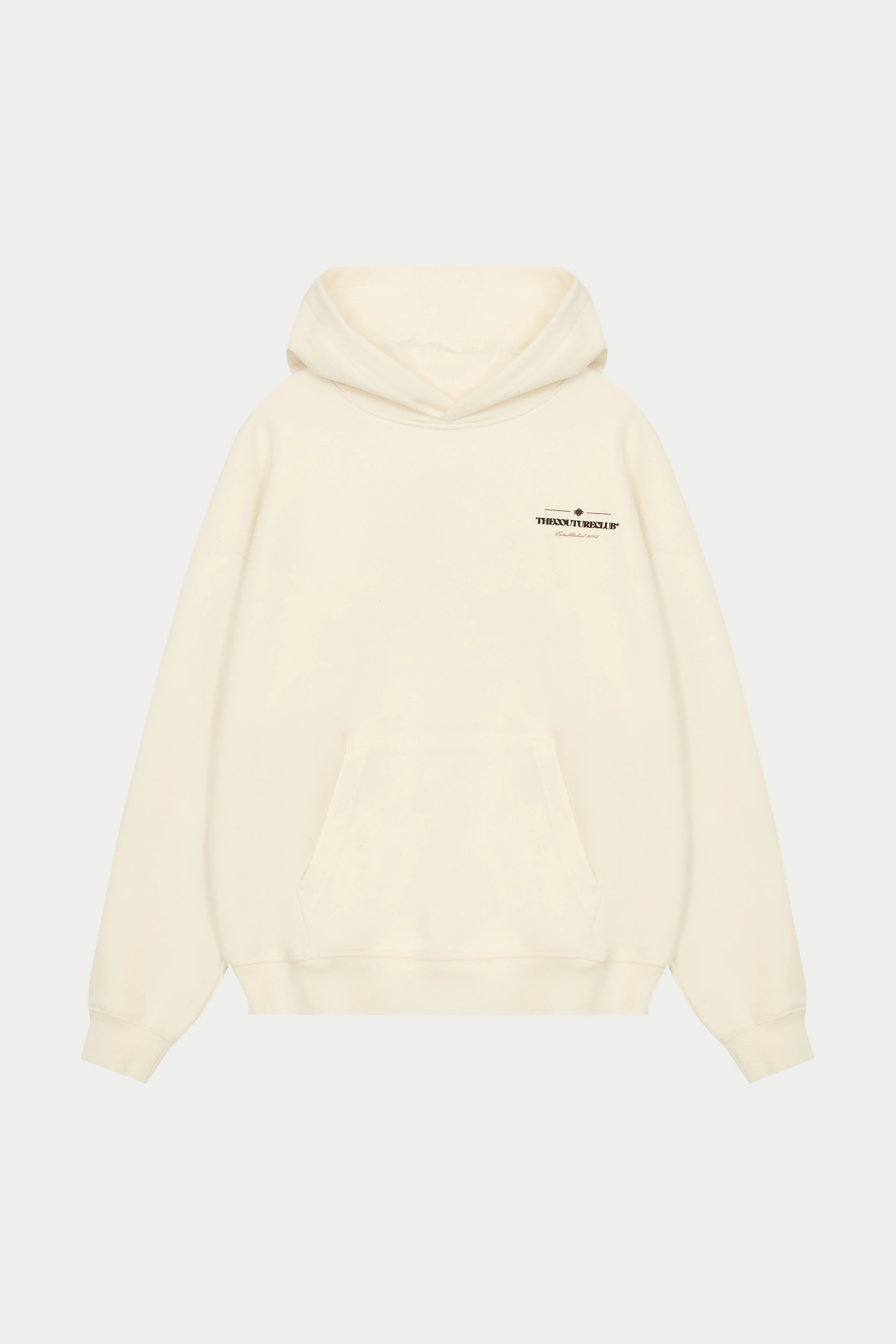 MIXED FONT GRAPHIC HOODIE - OFF WHITE