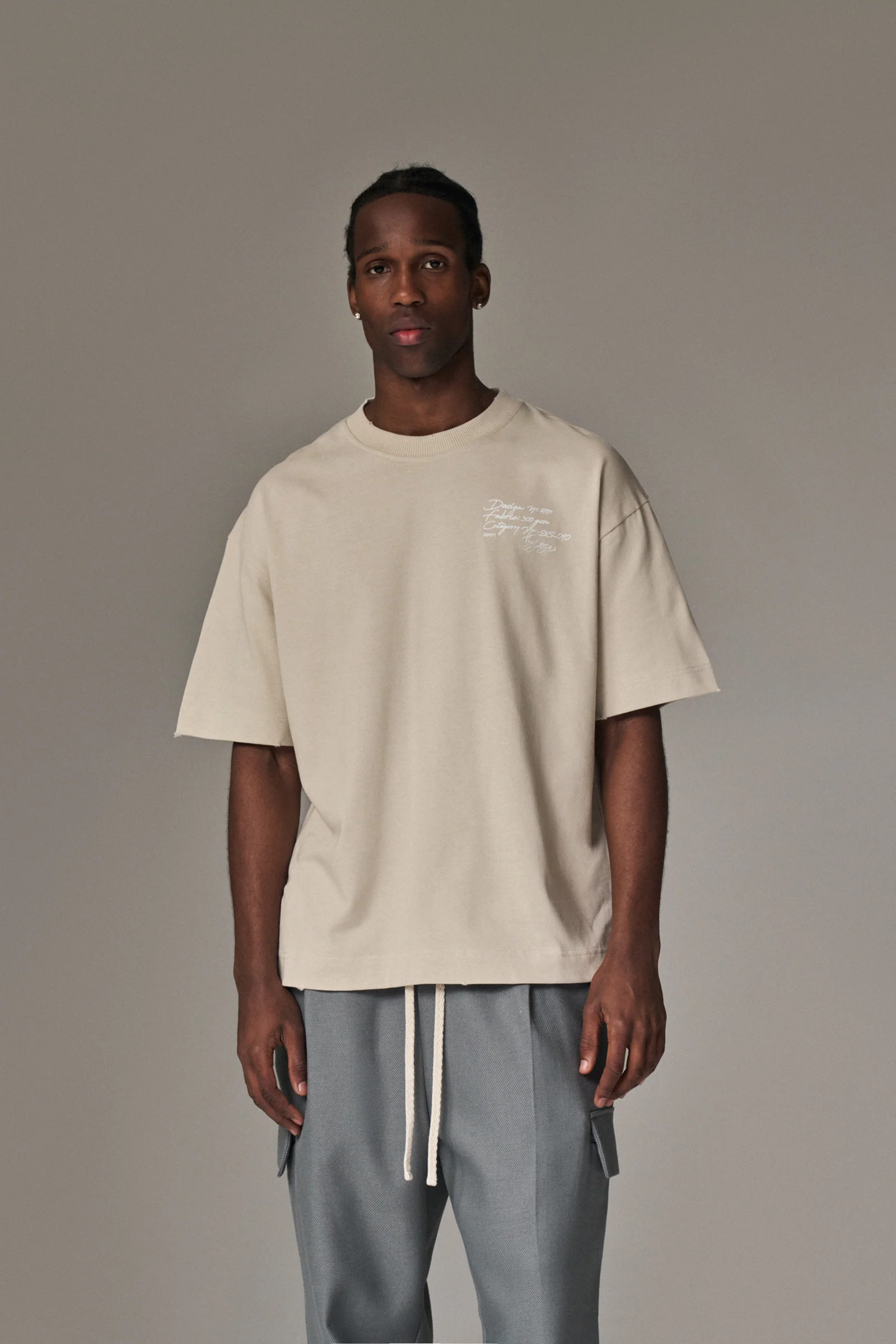 DISPLAY USE ONLY RELAXED T-SHIRT - BEIGE