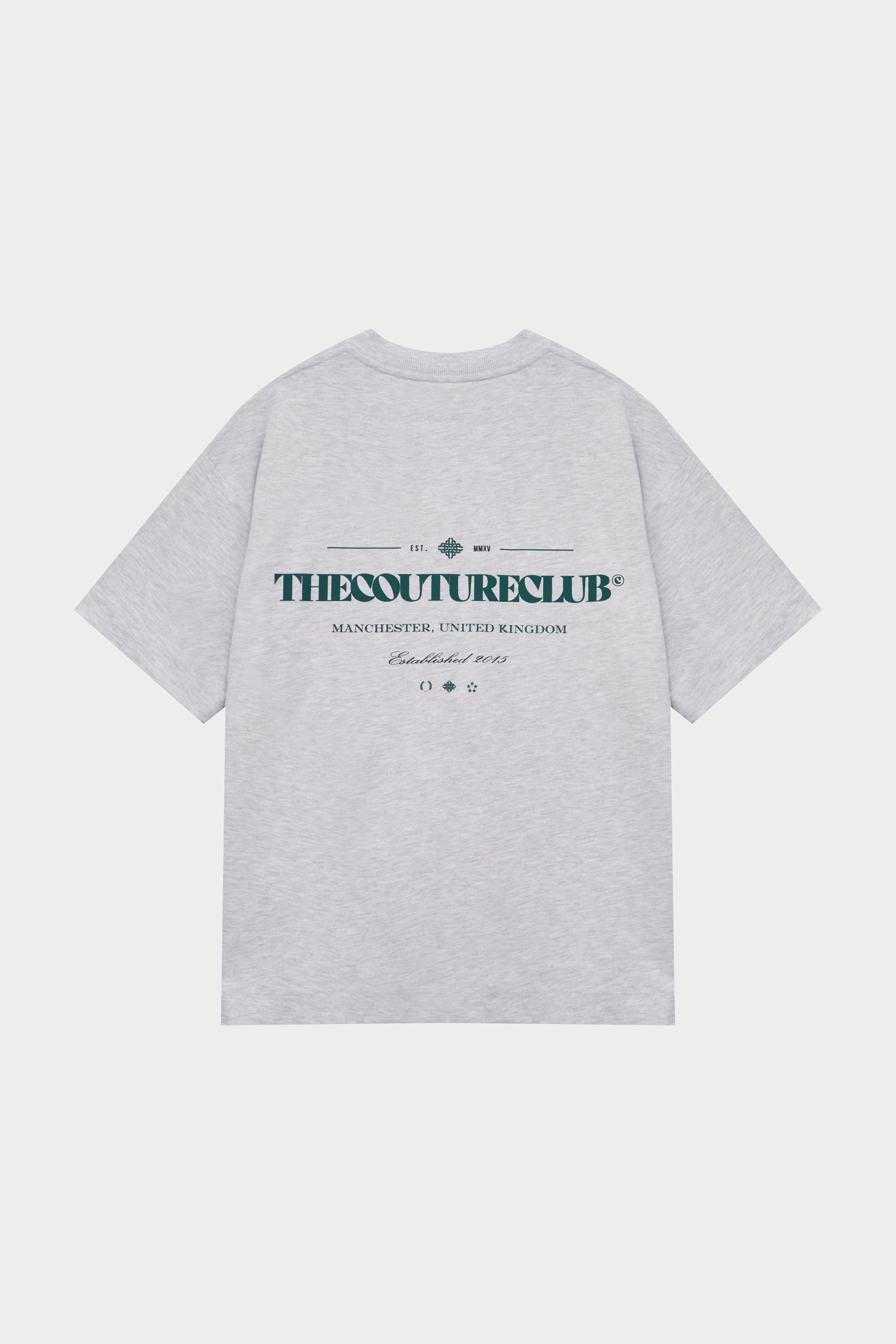 COPYRIGHT MULTI GRAPHIC T-SHIRT - GREY MARL