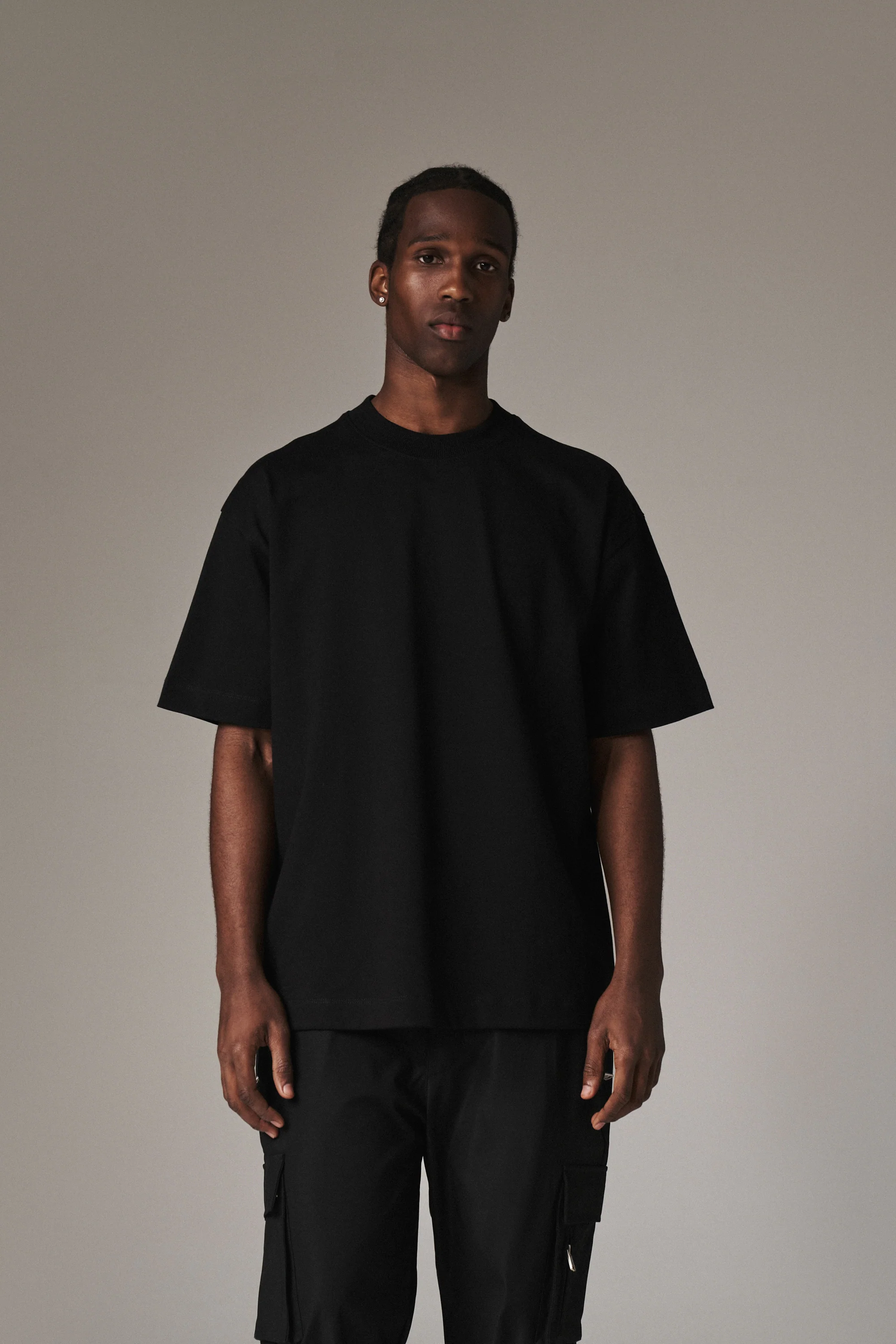 SUPER HEAVYWEIGHT BLANK T-SHIRT - BLACK