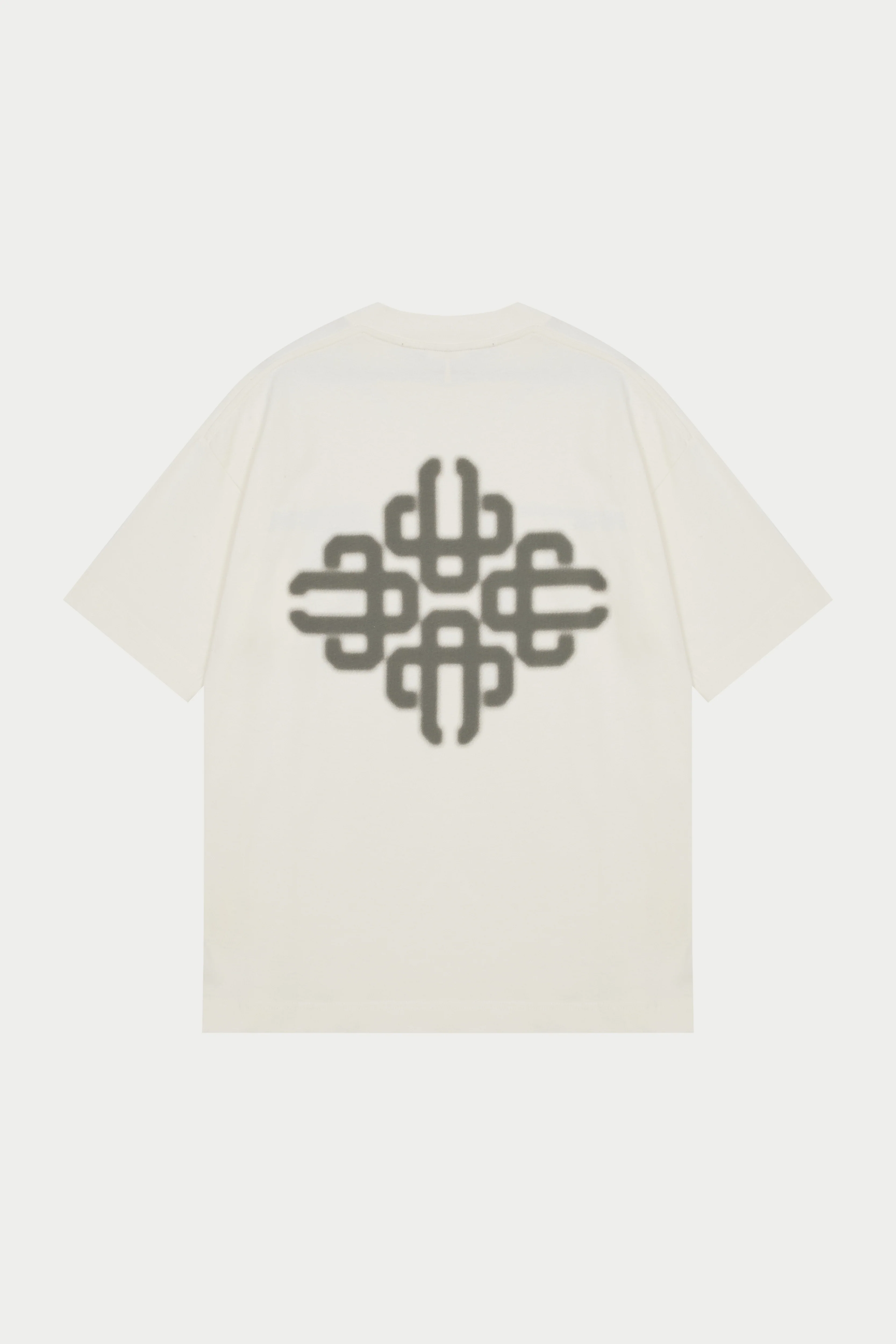 BLURRED GRAPHIC EMBLEM T-SHIRT - KHAKI