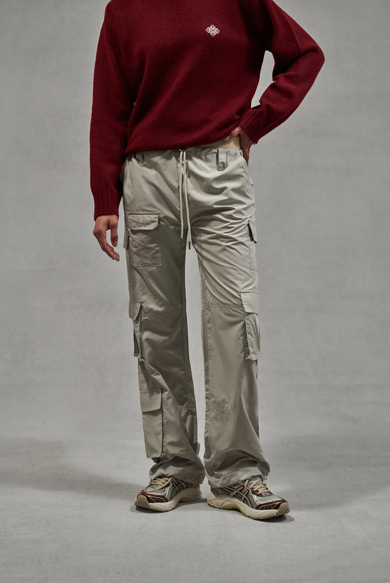 MULTI POCKET OVERSIZED CARGOS - GREY