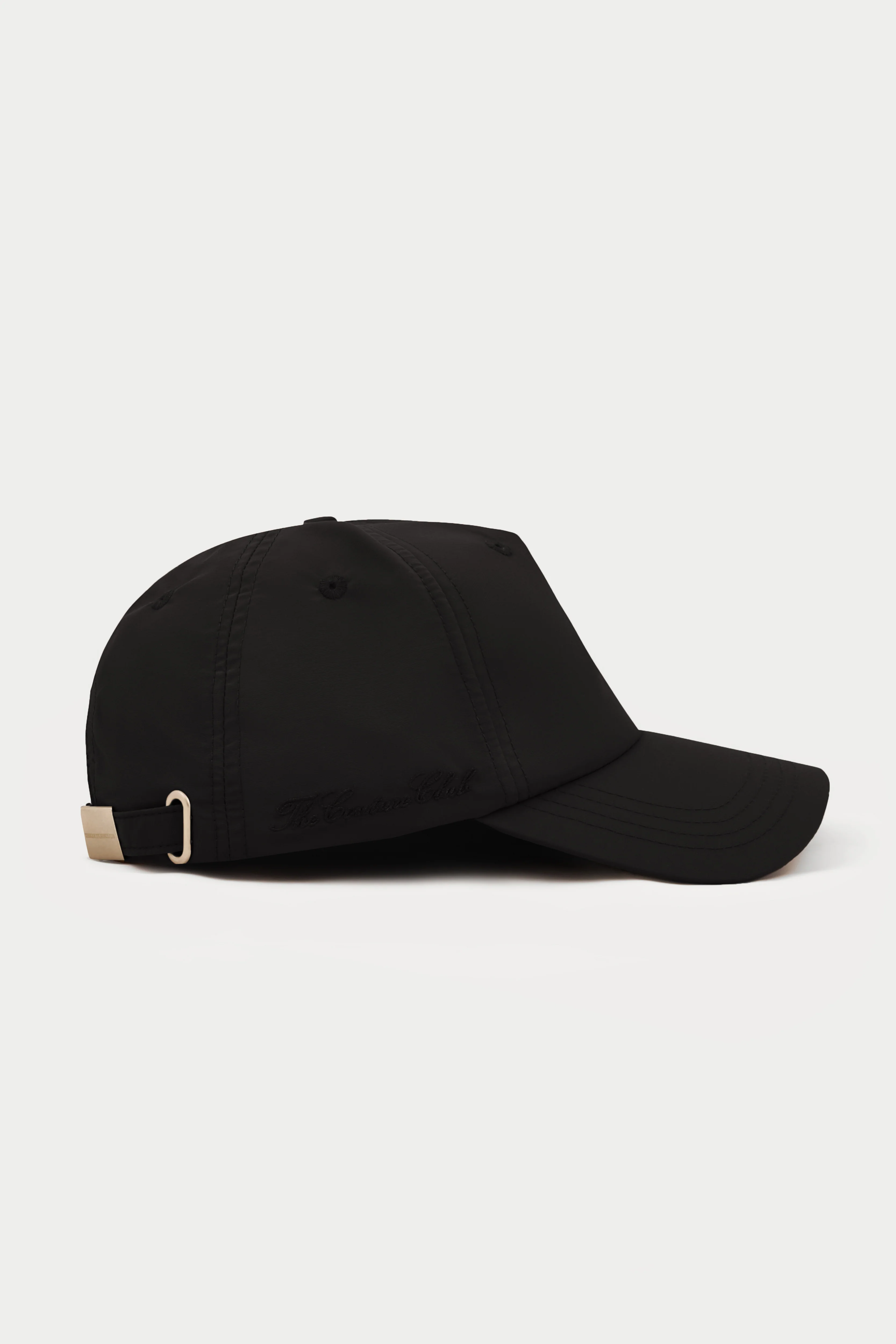 5 PANEL NYLON CAP - BLACK