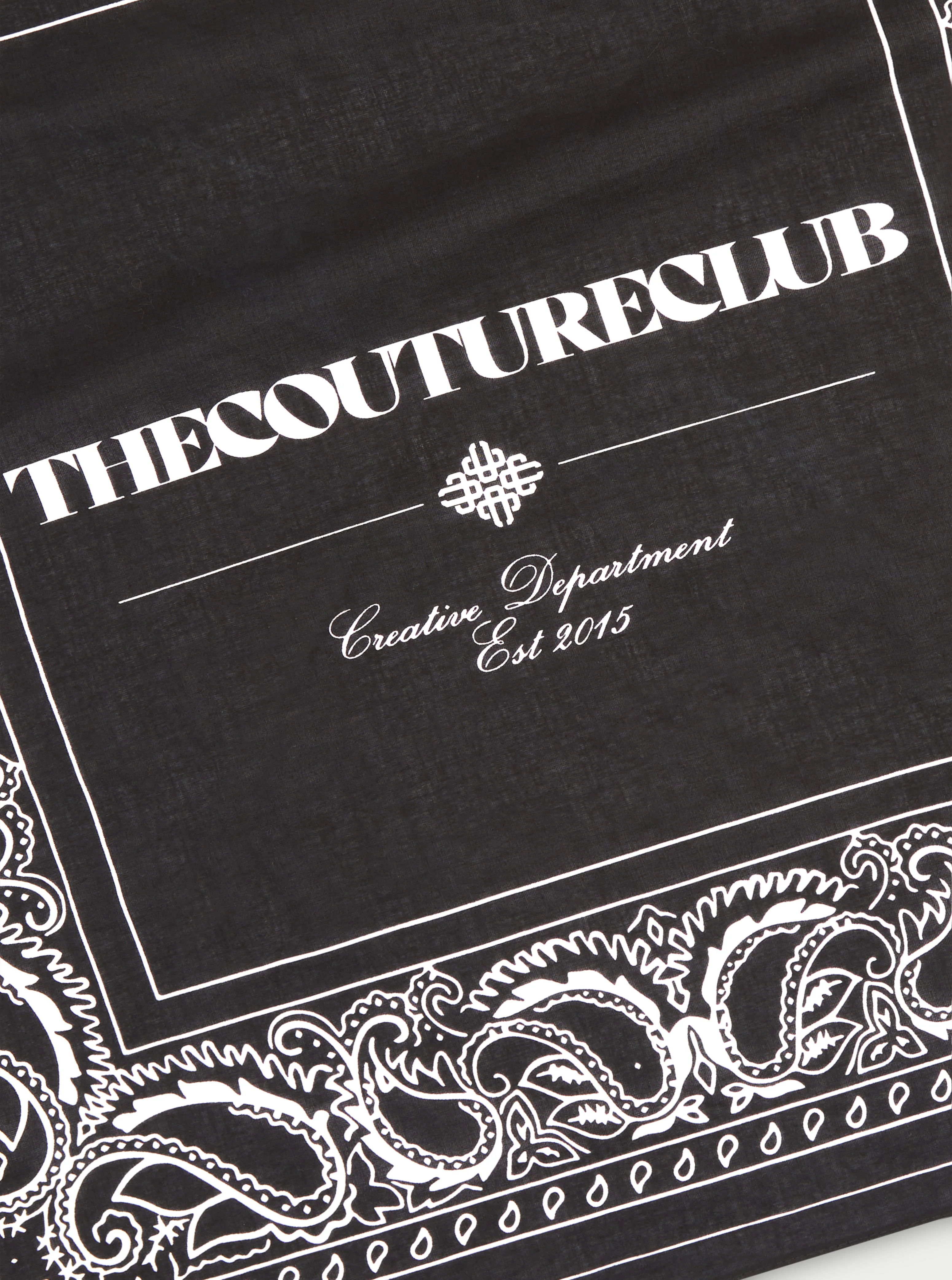 COPYRIGHT PAISLEY BANDANA - BLACK