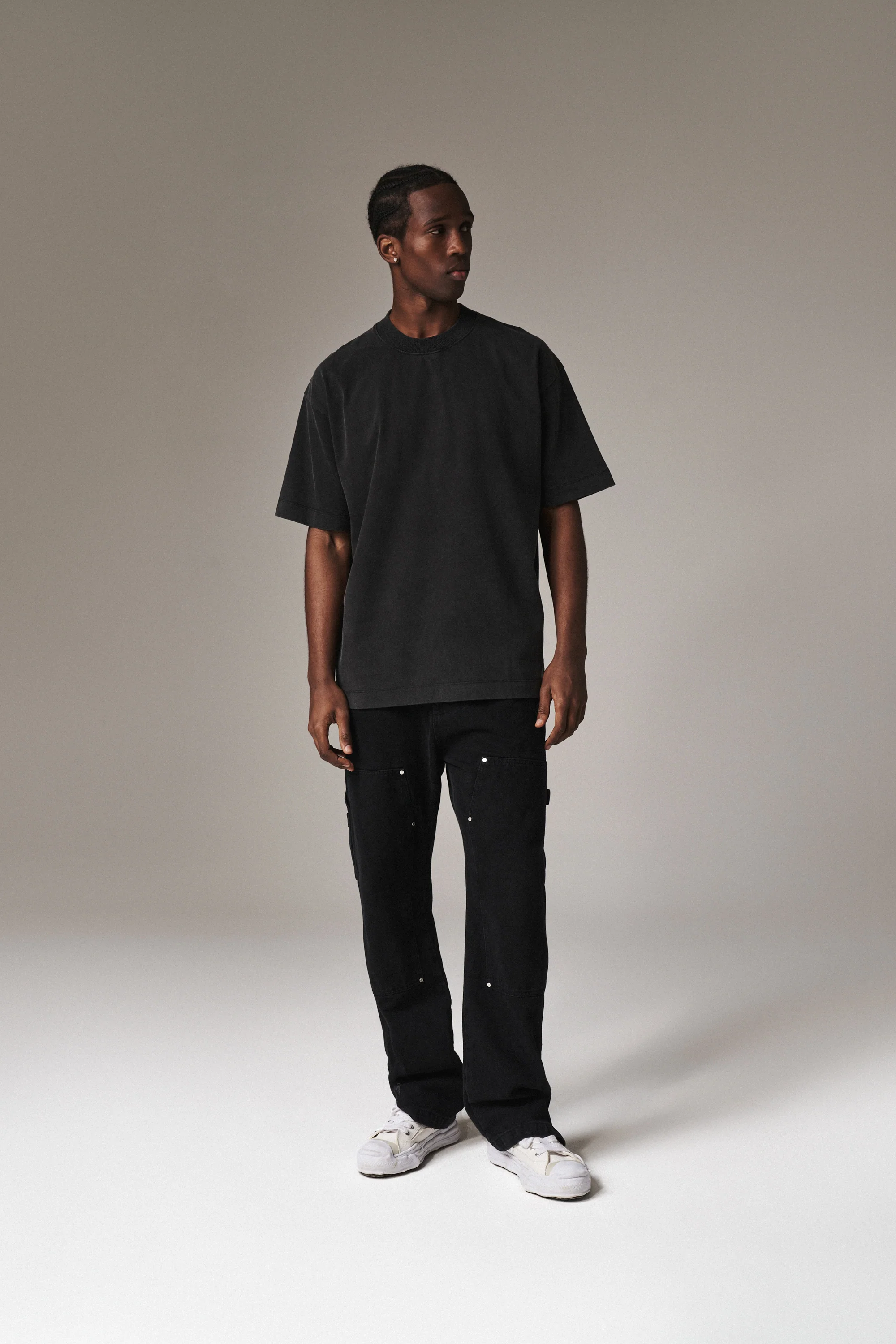 SUPER HEAVYWEIGHT BLANK T-SHIRT - WASHED BLACK