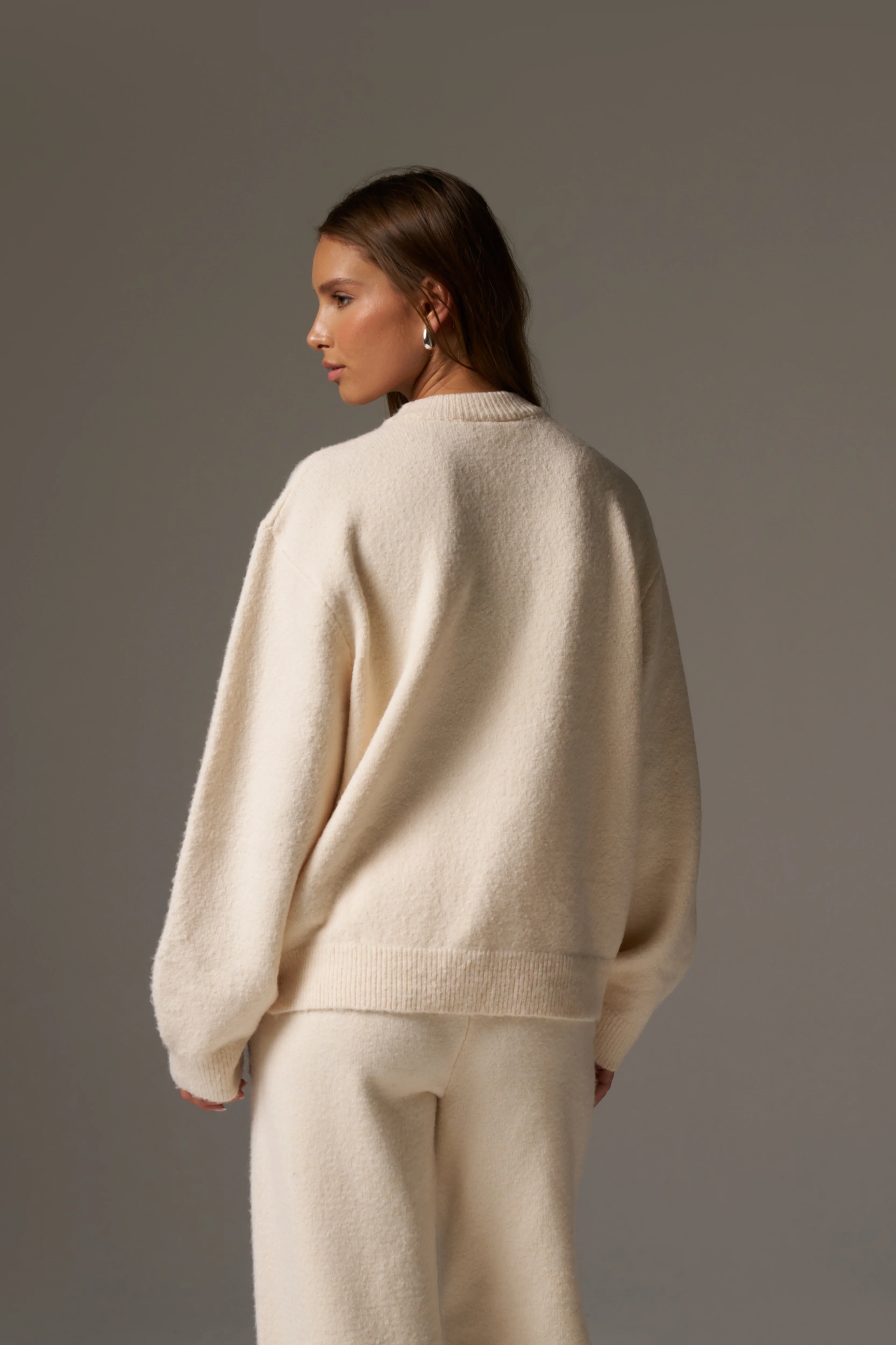 CTRE KNITTED SWEATSHIRT - OFF WHITE