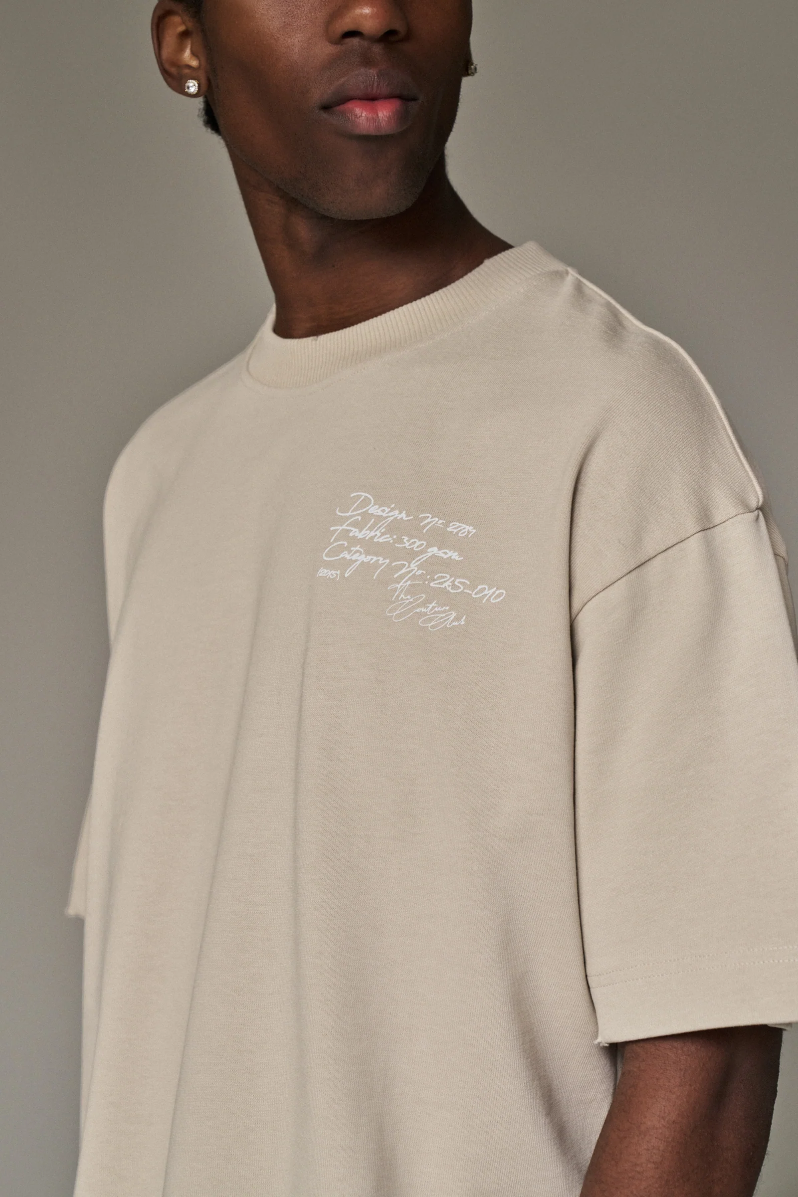 DISPLAY USE ONLY RELAXED T-SHIRT - BEIGE