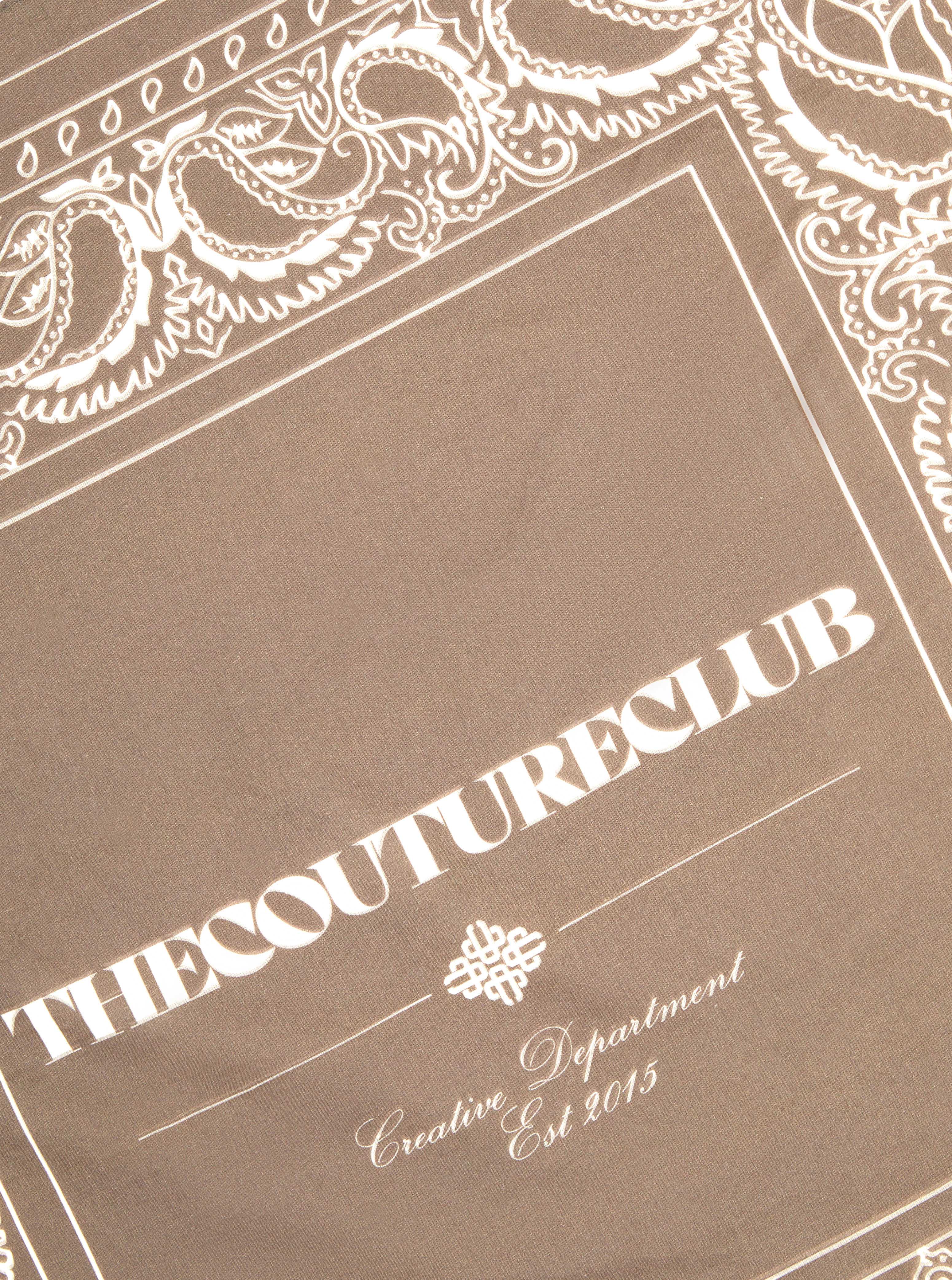 COPYRIGHT PAISLEY BANDANA - BROWN