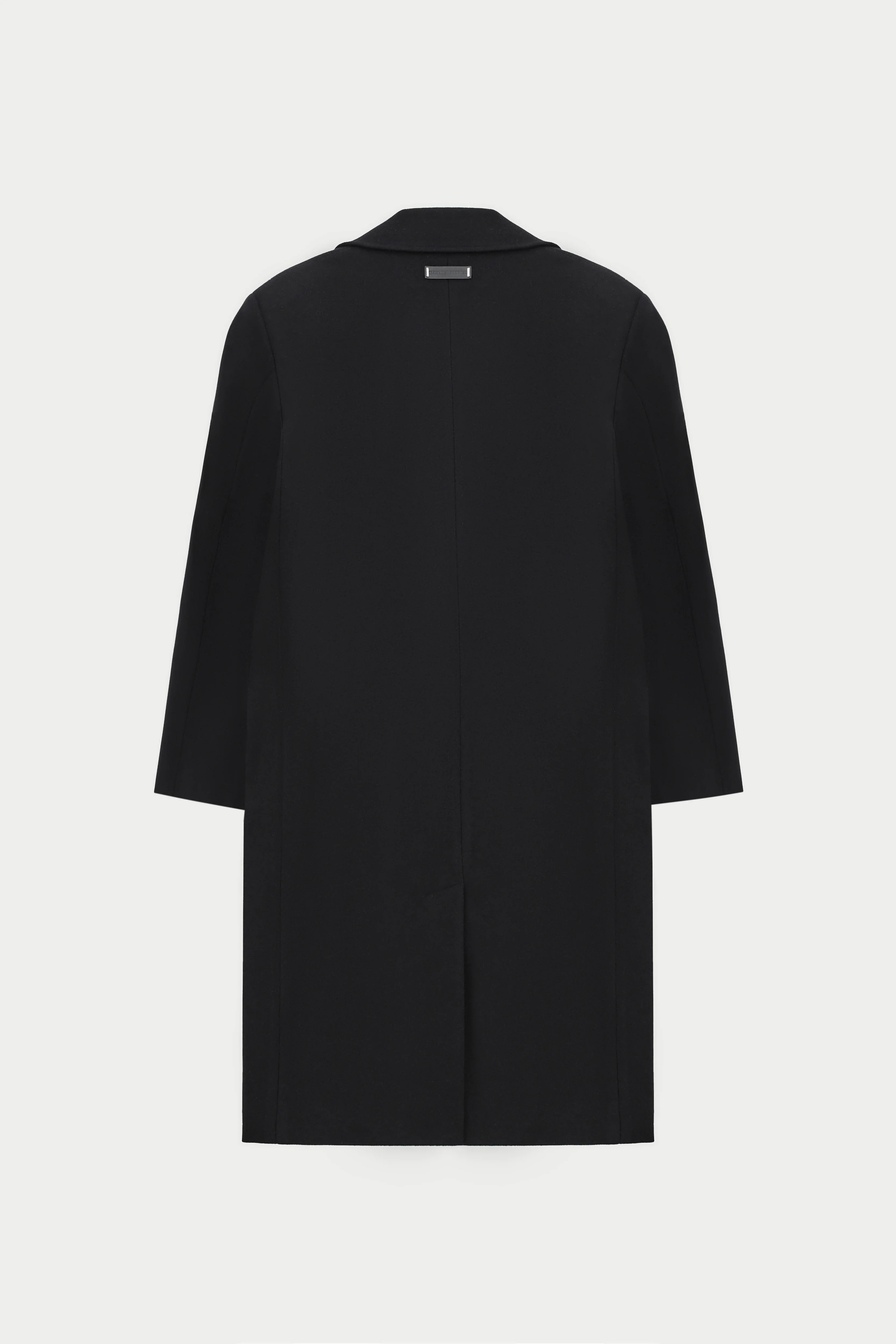 LONGLINE OVERCOAT - BLACK