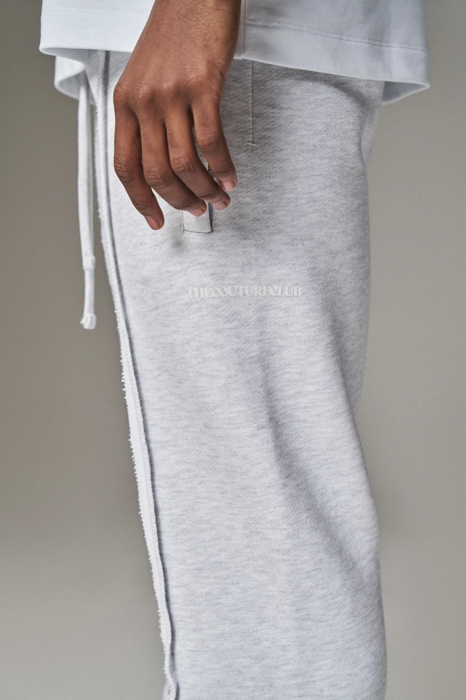 COPYRIGHT STRAIGHT LEG JOGGERS - GREY MARL
