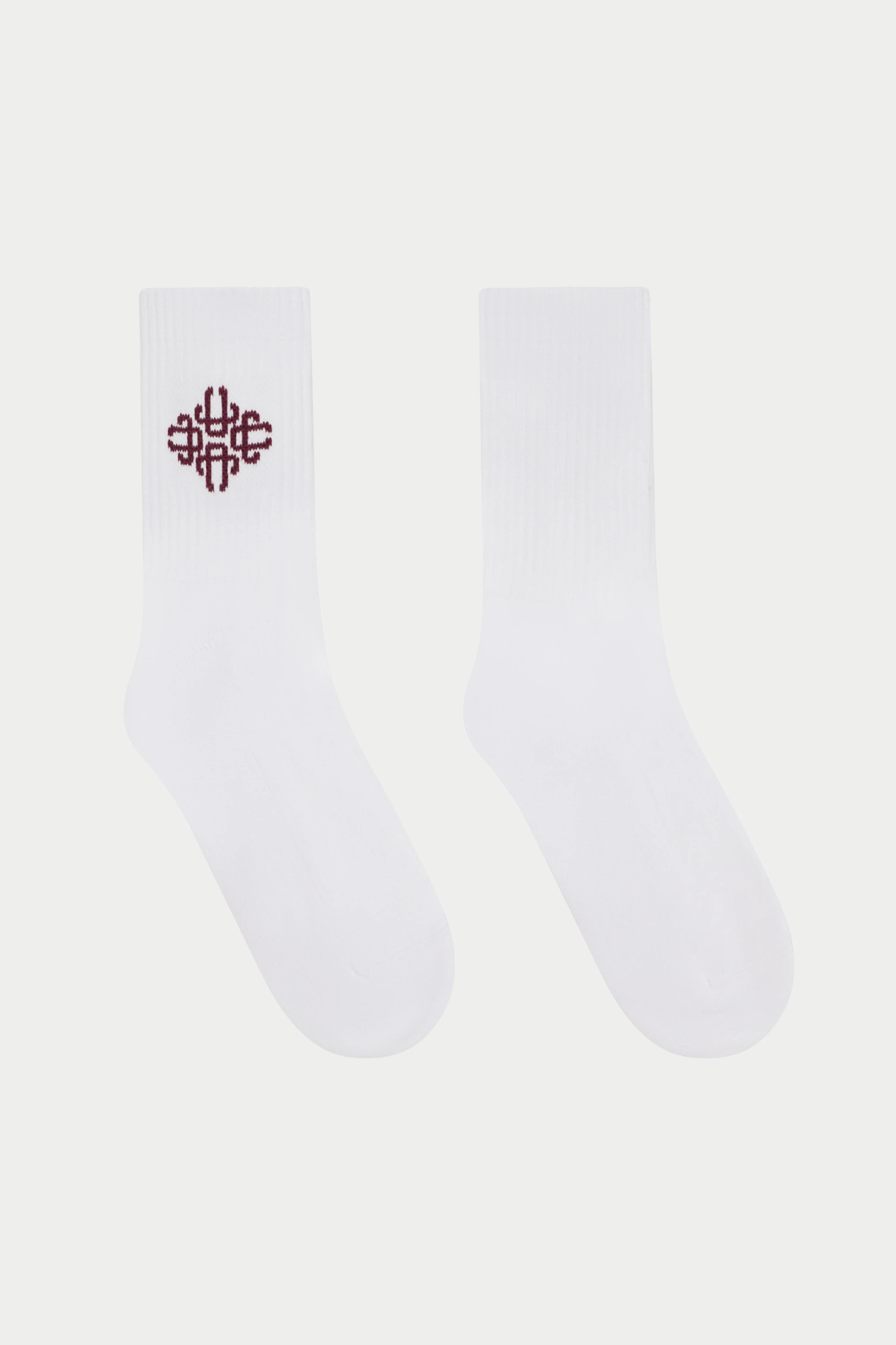 EMBLEM SPORT SOCK - BURGUNDY