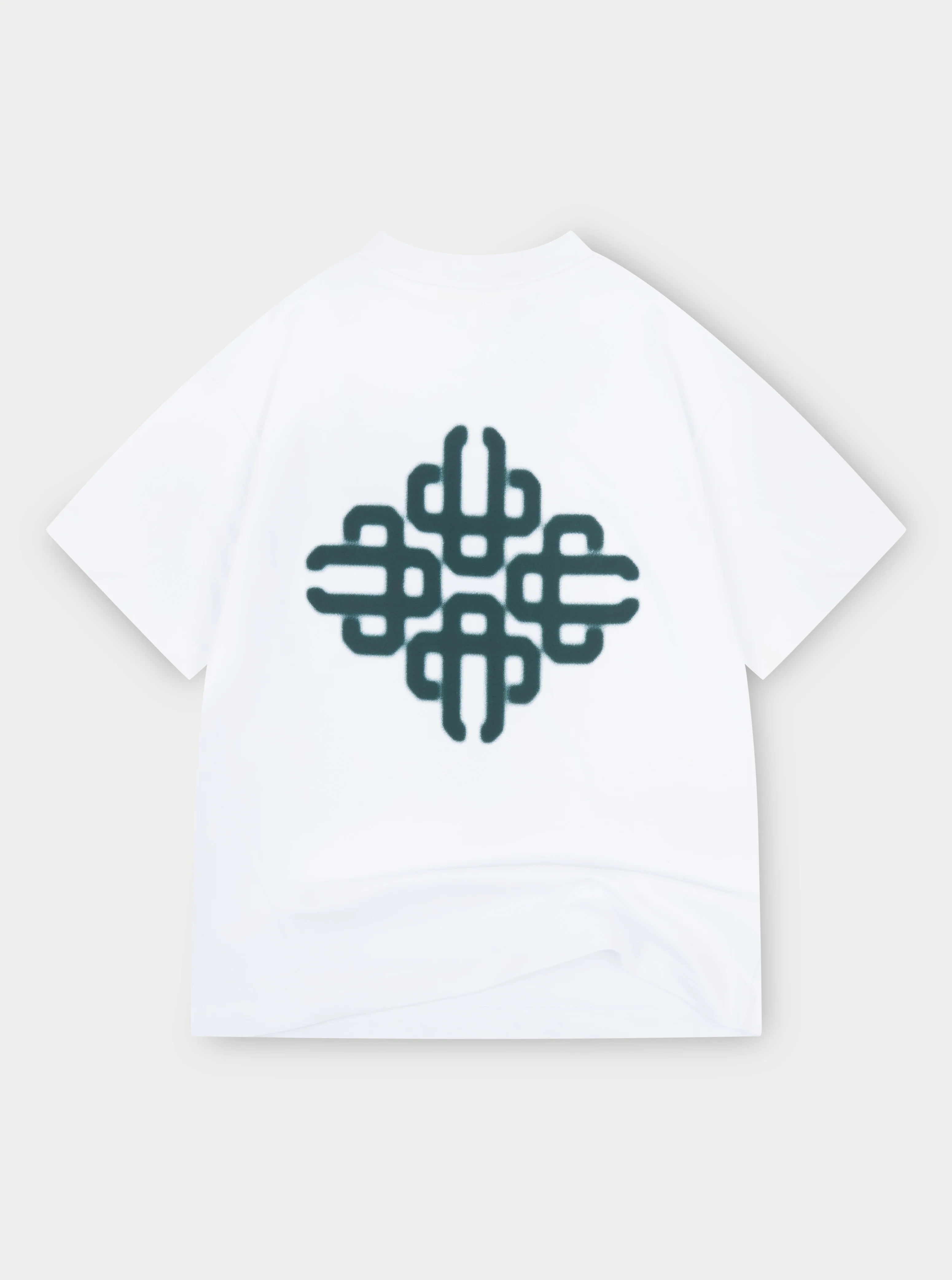 BLURRED GRAPHIC EMBLEM T-SHIRT - GREEN