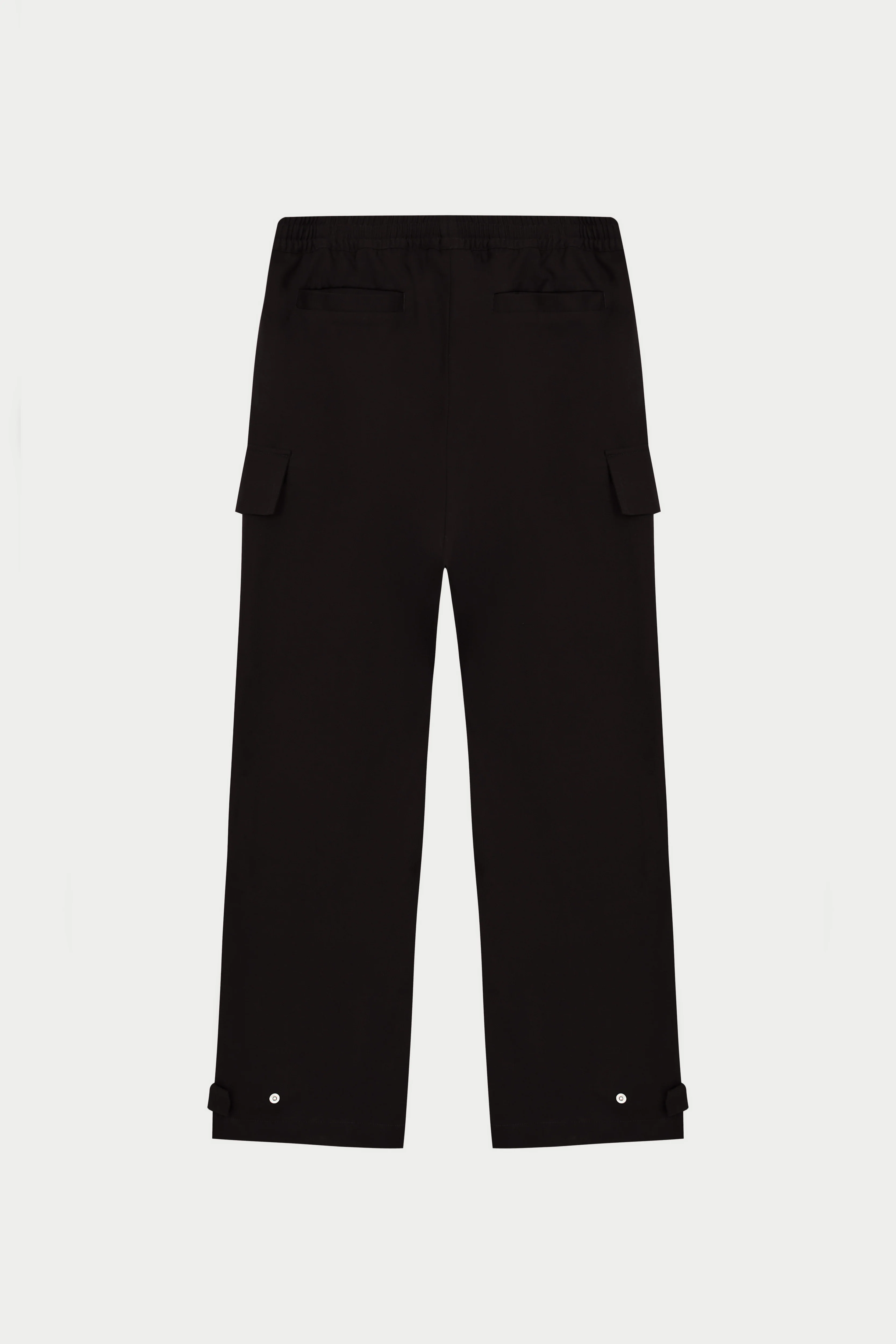 PLEATED WIDE LEG TROUSER - BLACK