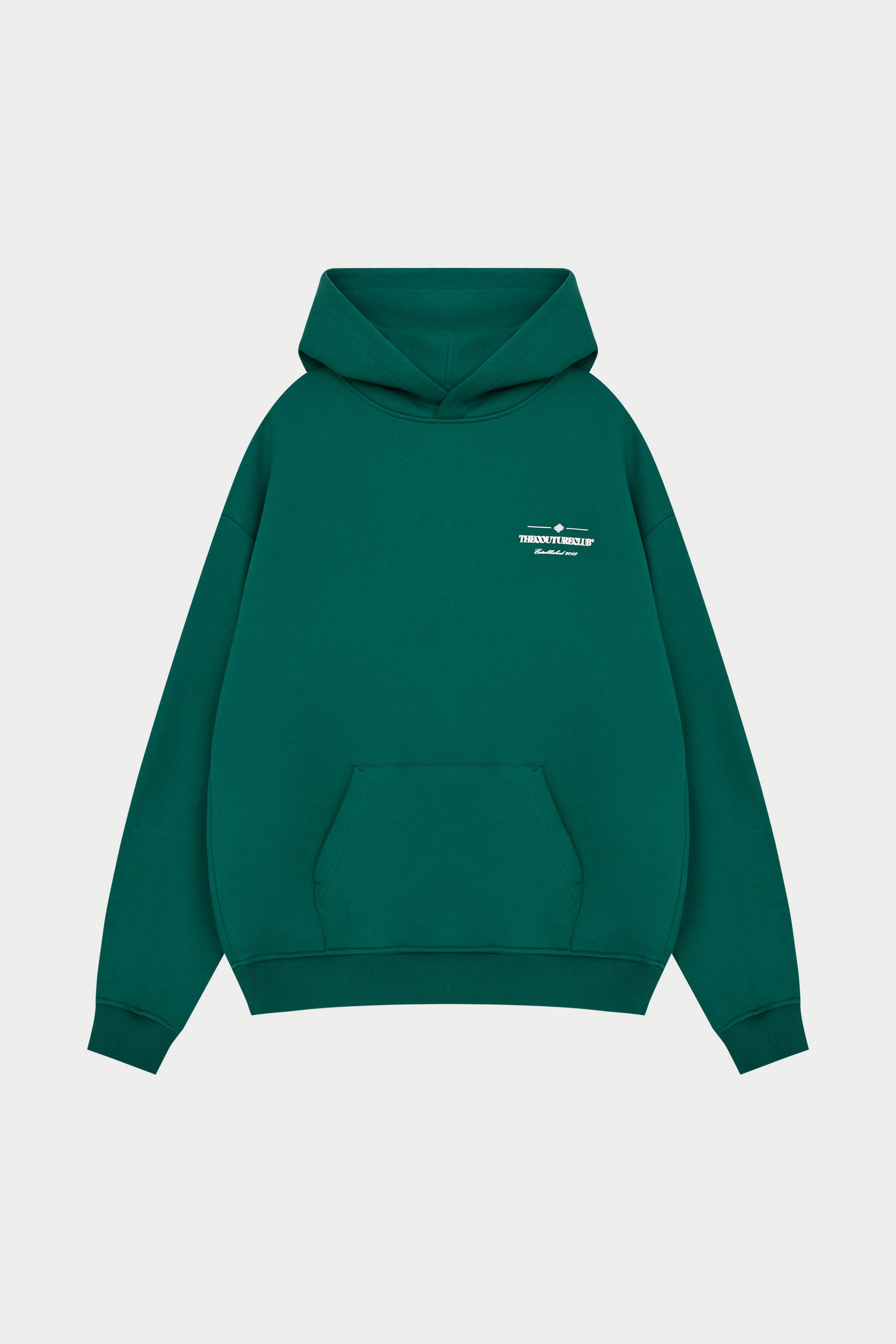 MIXED FONT GRAPHIC HOODIE - GREEN