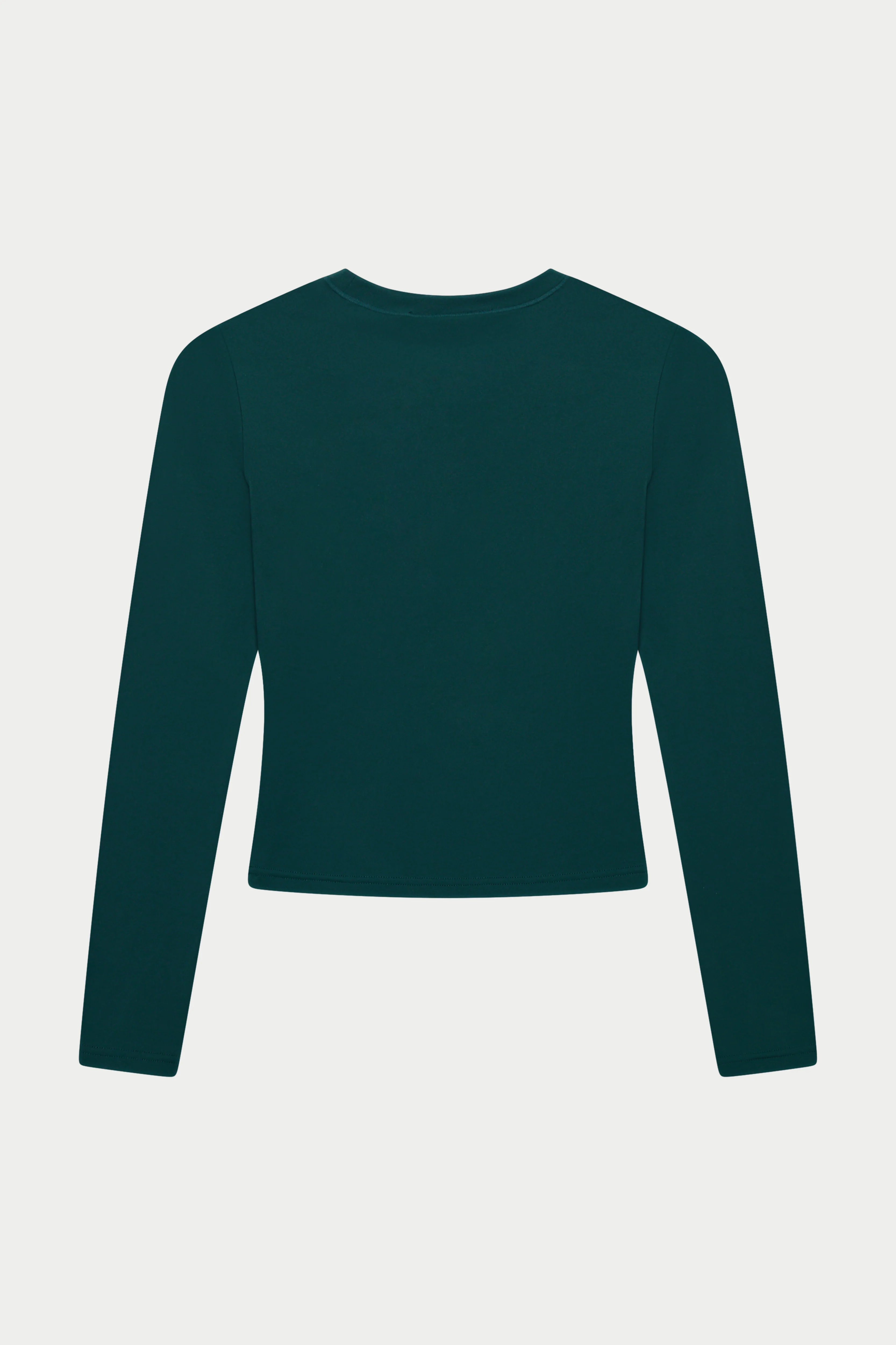 SCULPTING STRETCH LONG SLEEVE TOP - FOREST GREEN