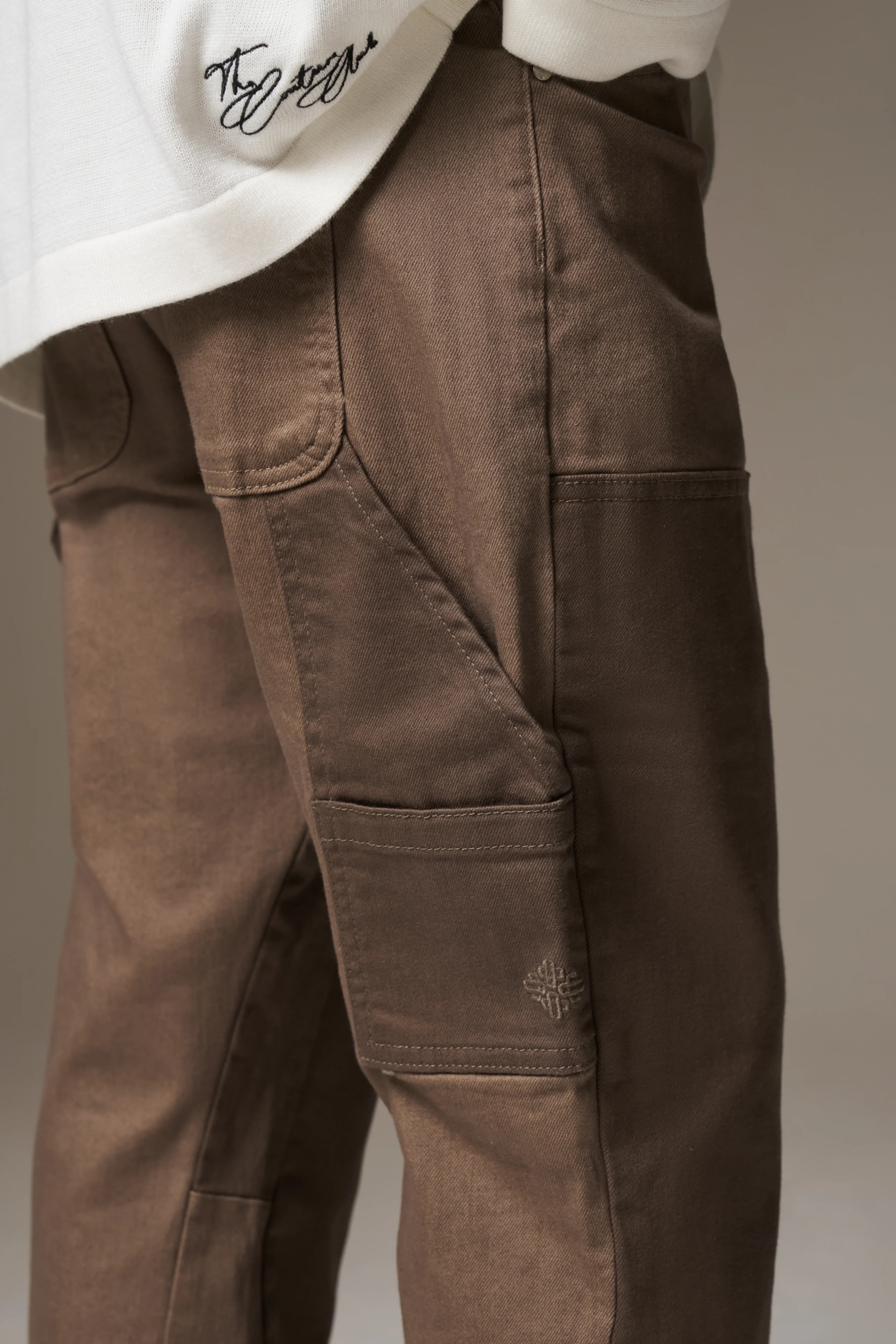 CANVAS CARPENTER TROUSER - BROWN
