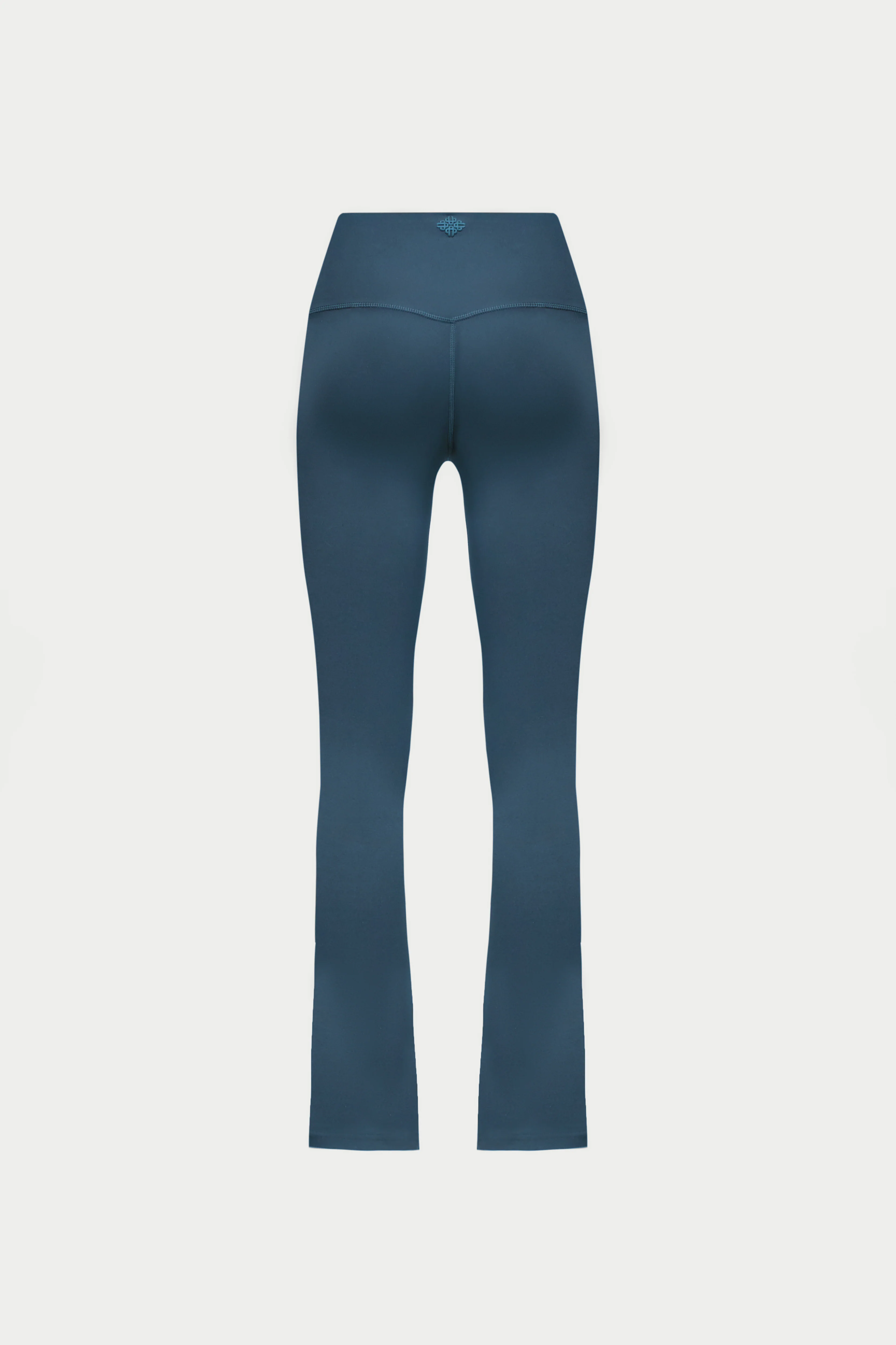 SCULPTING STRETCH ZIP HEM LEGGINGS - PETROL BLUE