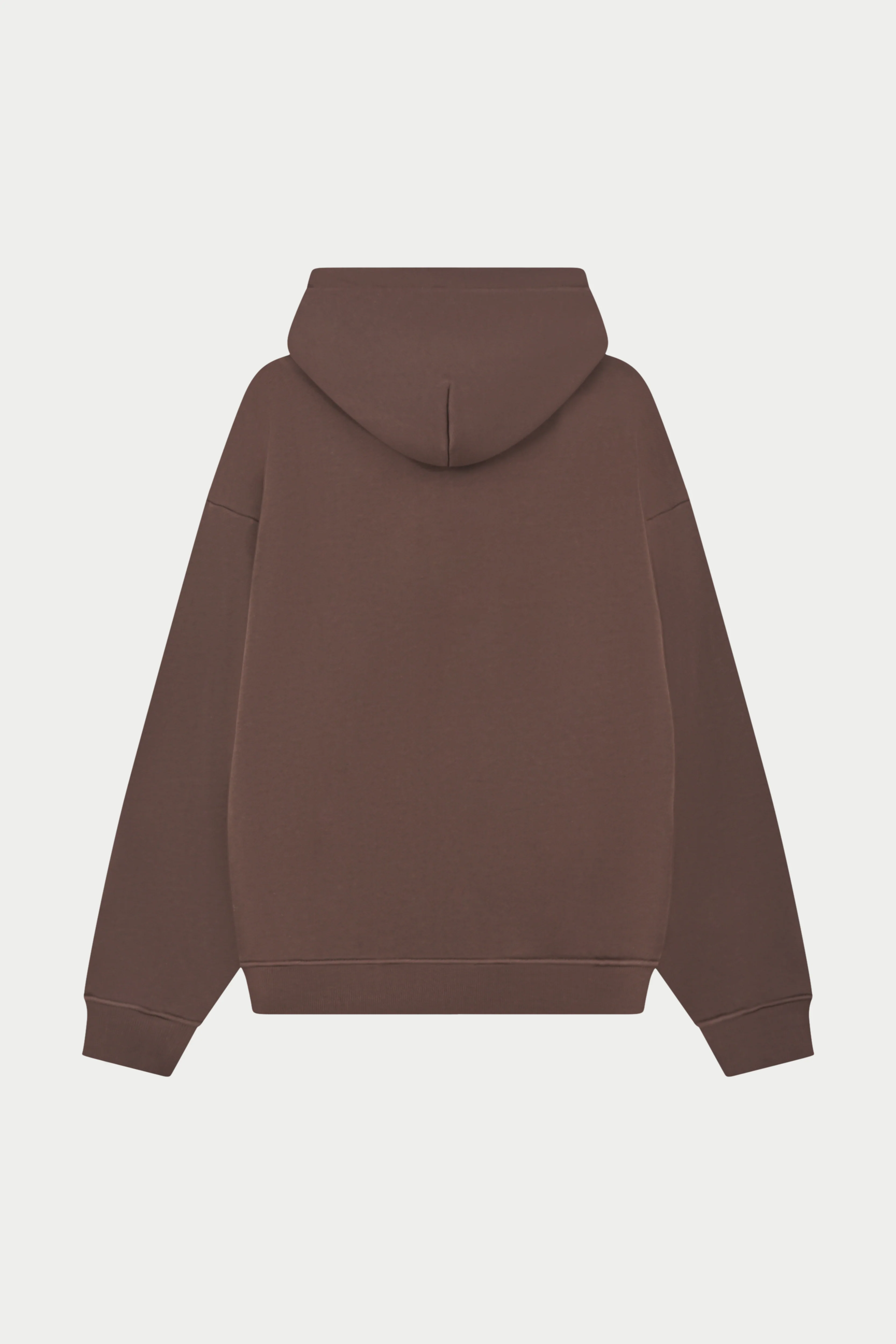 HEAVYWEIGHT MONOGRAM EMBLEM ZIP THROUGH - BROWN