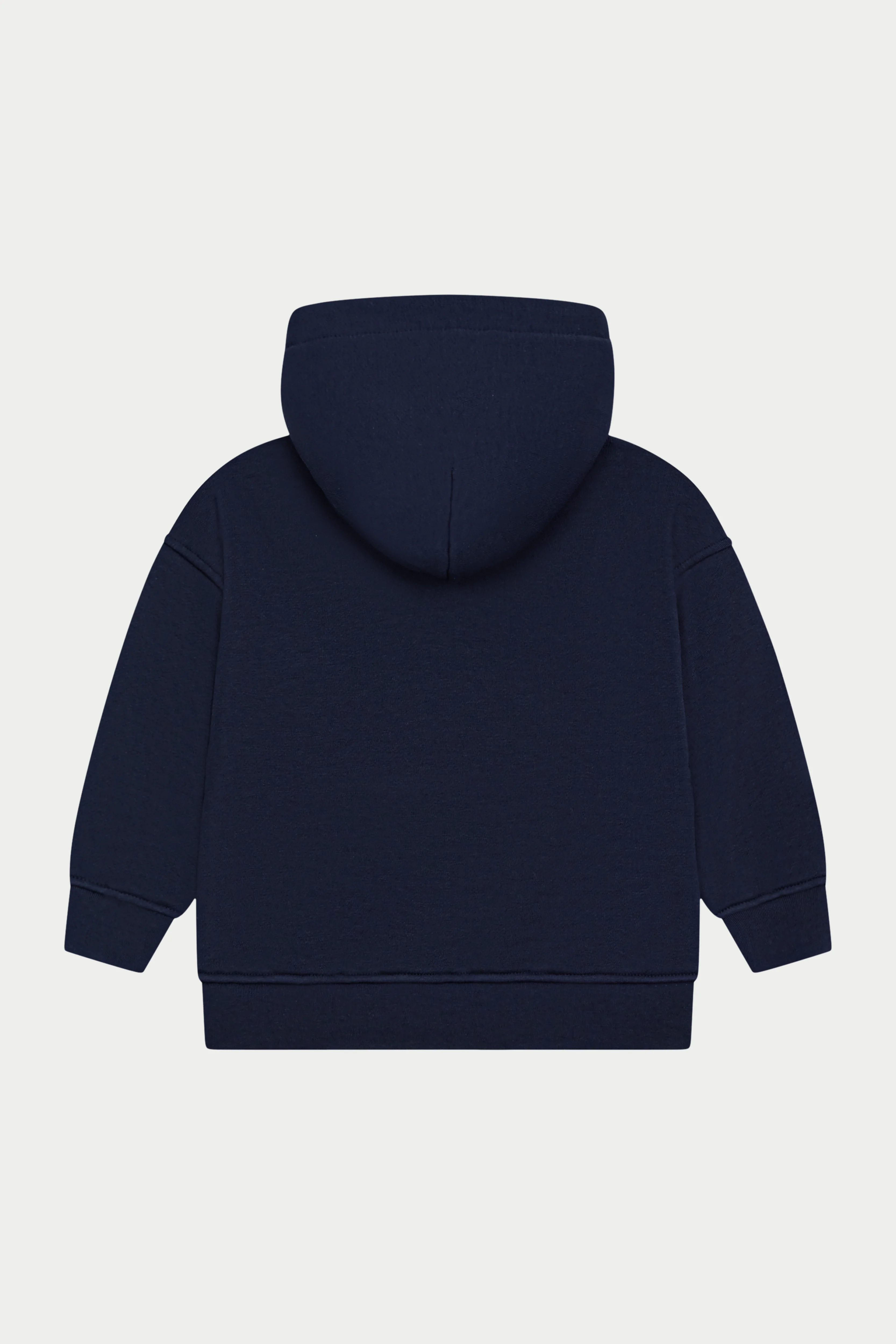 KIDS MONOGRAM EMBLEM APPLIQUE HOODIE - NAVY