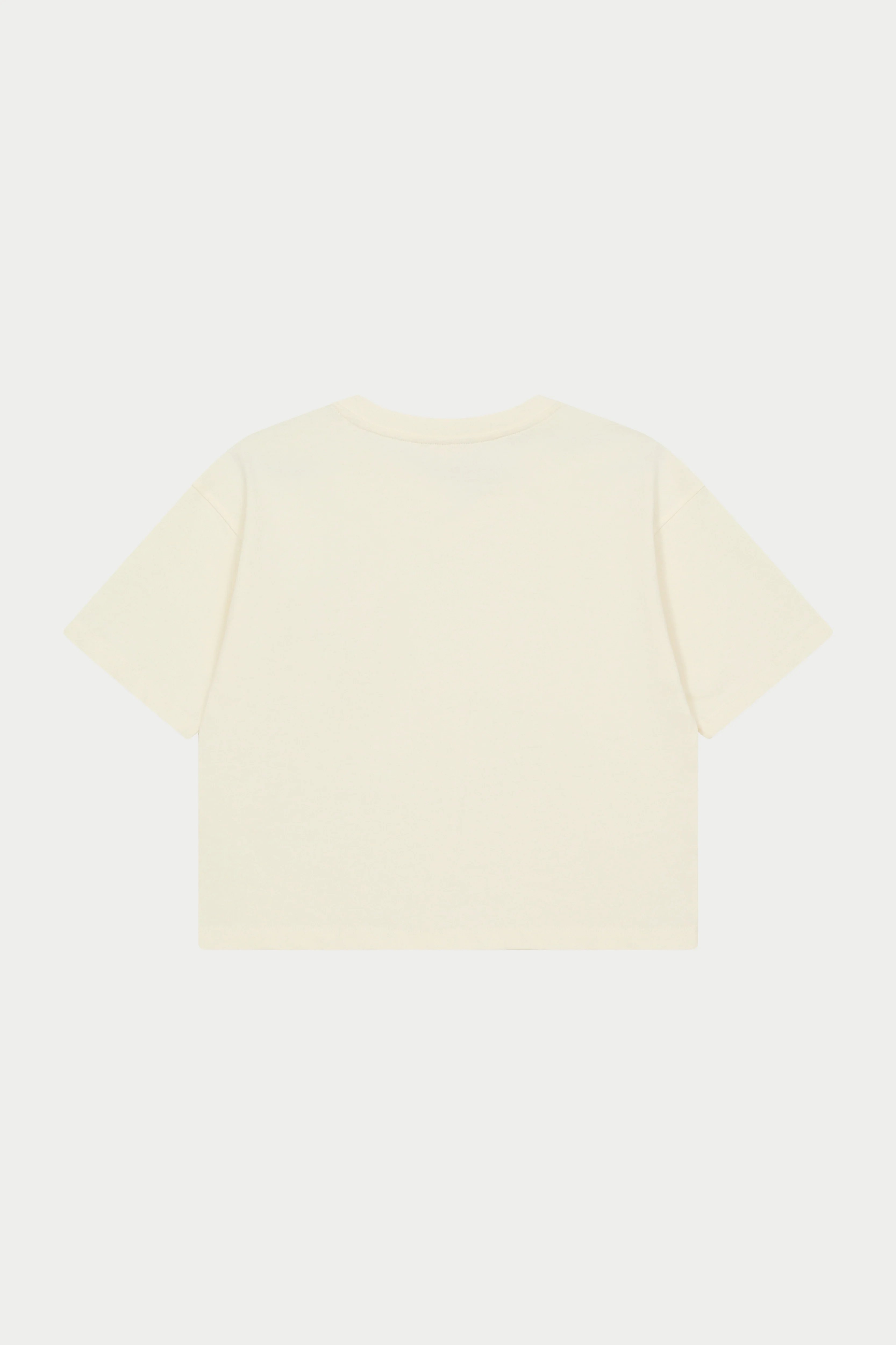 EMBROIDERED PALM GRAPHIC BOXY T-SHIRT - OFF WHITE