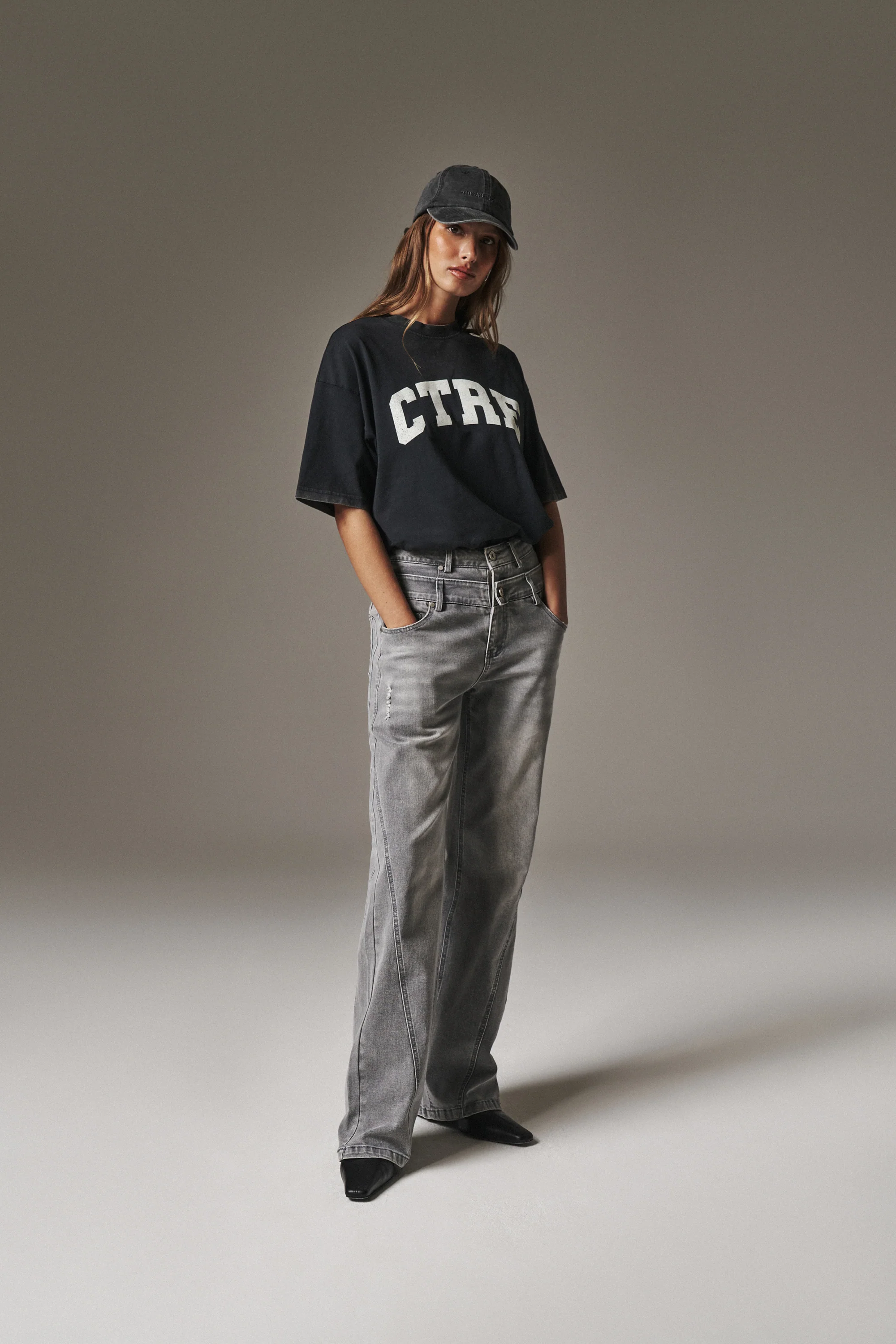 CTRE ACID WASH CRACKED T-SHIRT - ACID WASH