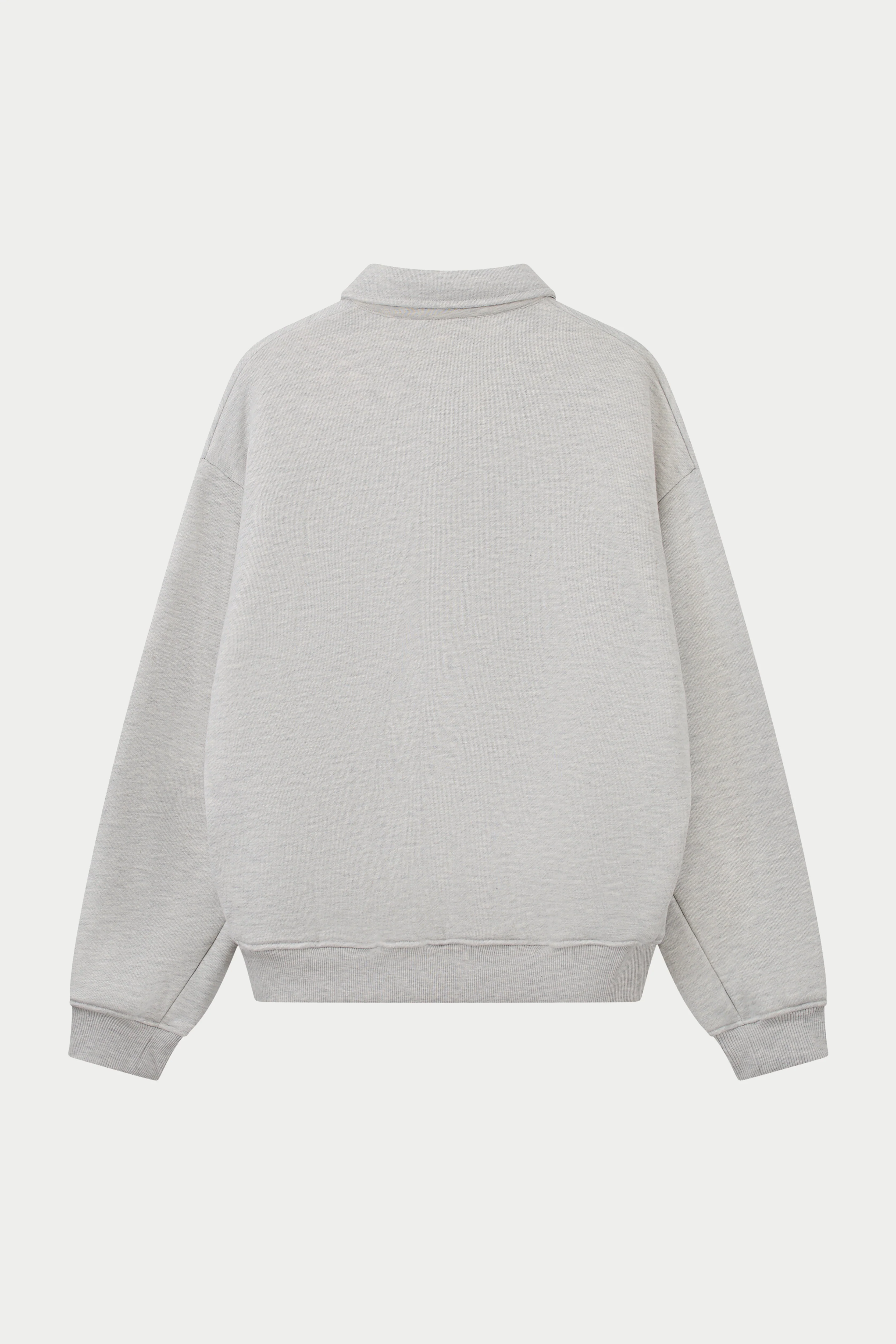 HEAVYWEIGHT MONOGRAM EMBLEM POLO - GREY MARL