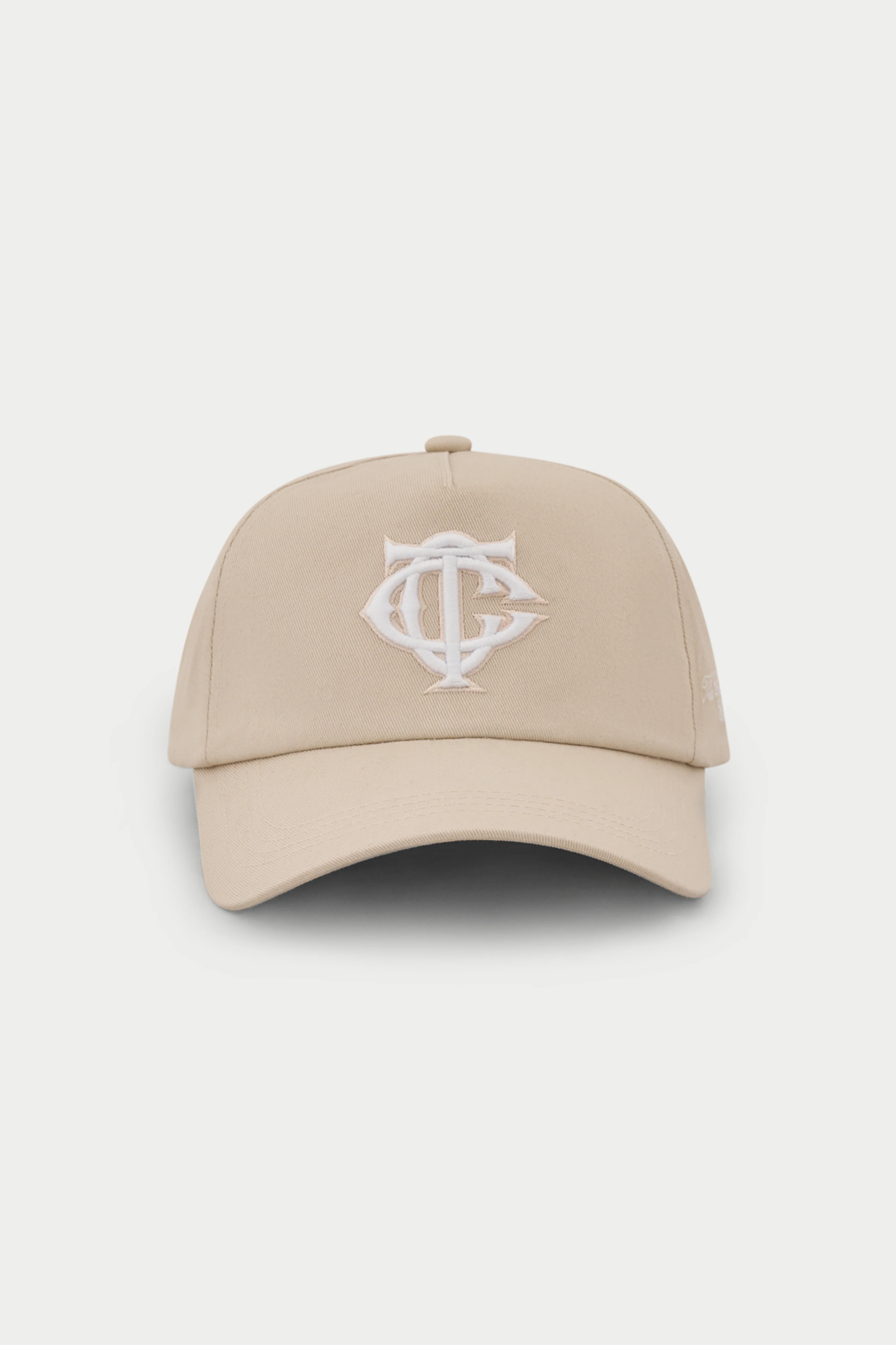 MONOGRAM EMBLEM CAP - BEIGE