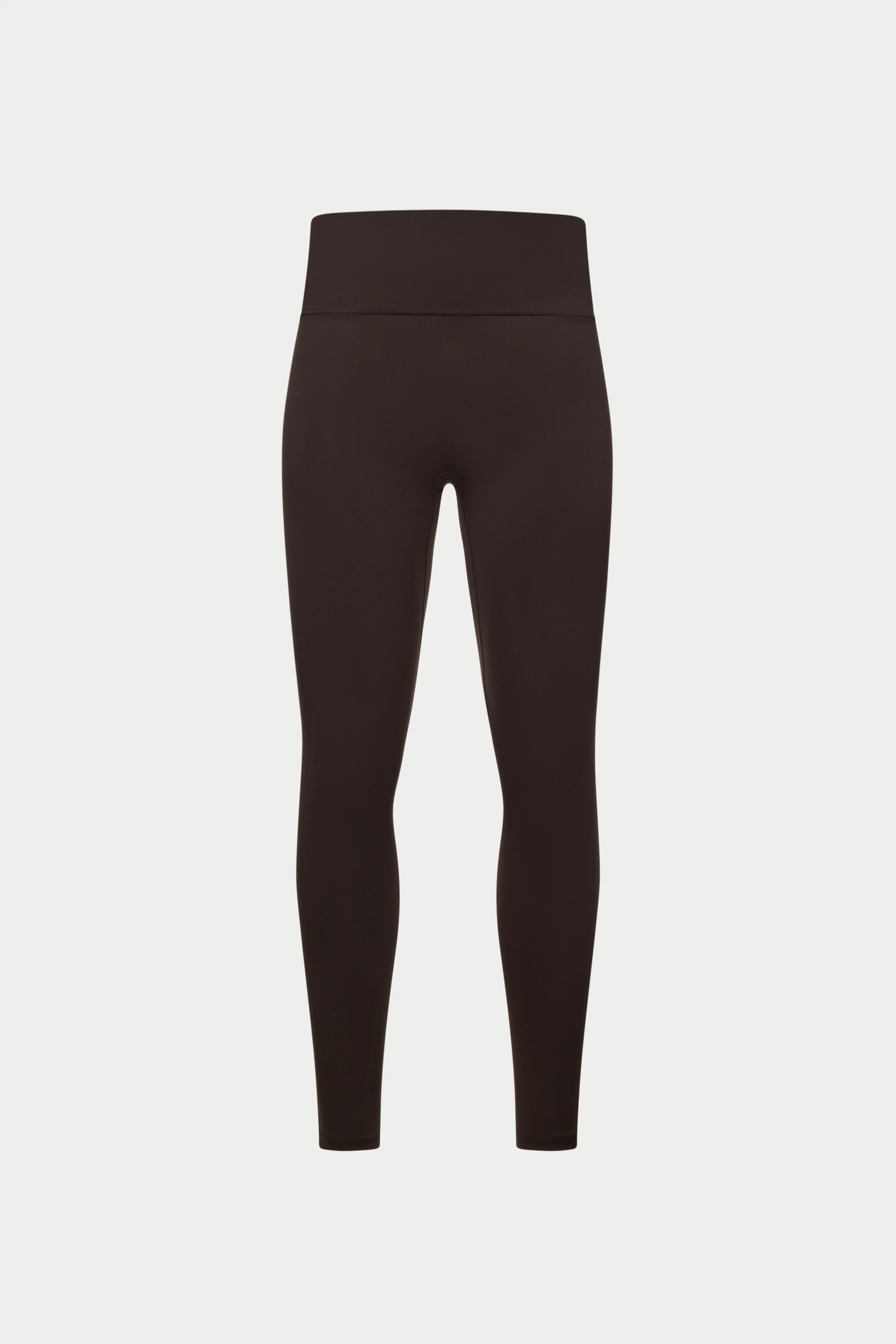 SCULPTING STRETCH EMBLEM LEGGINGS - CHOCOLATE
