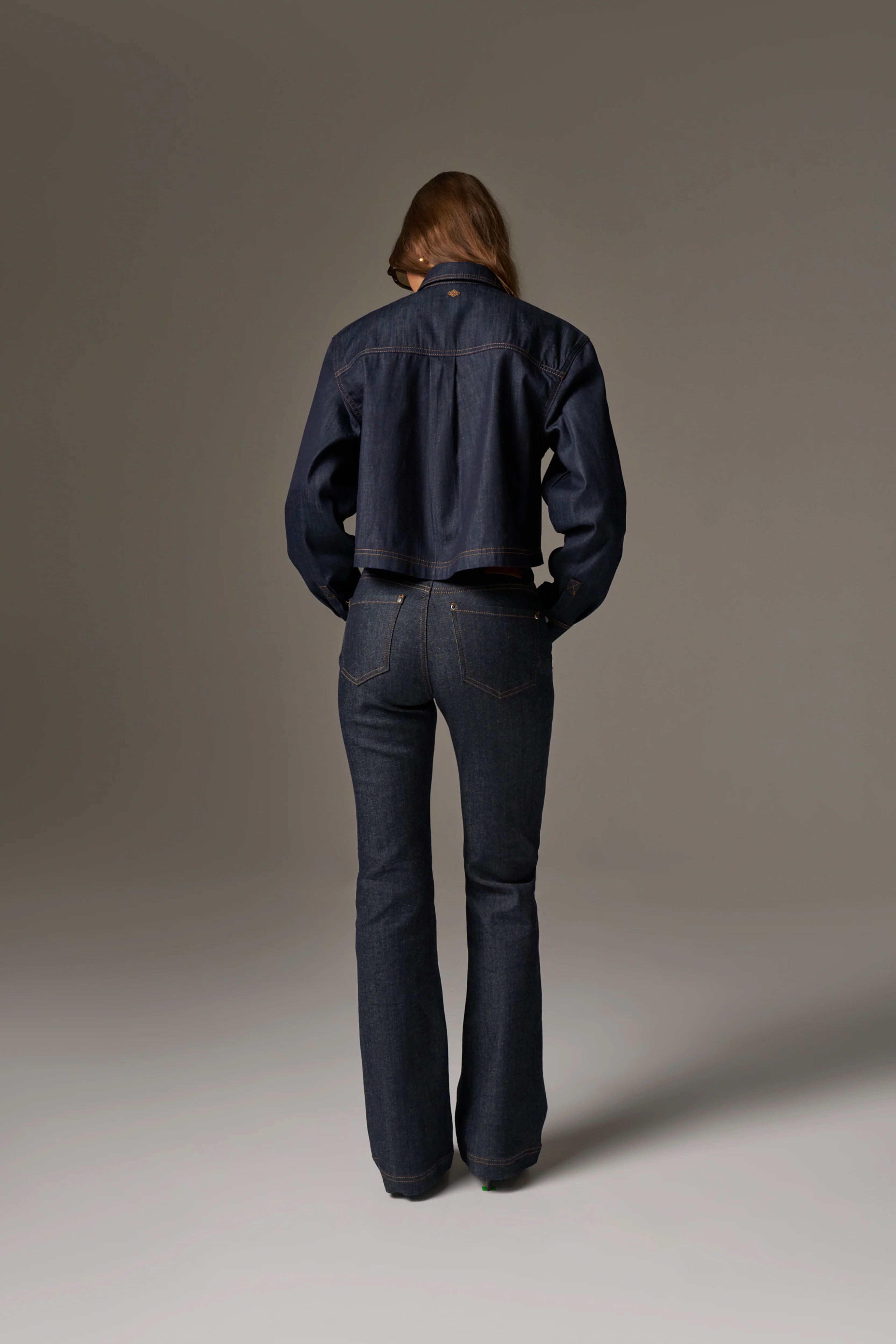 RELAXED FLARE JEANS - DARK INDIGO