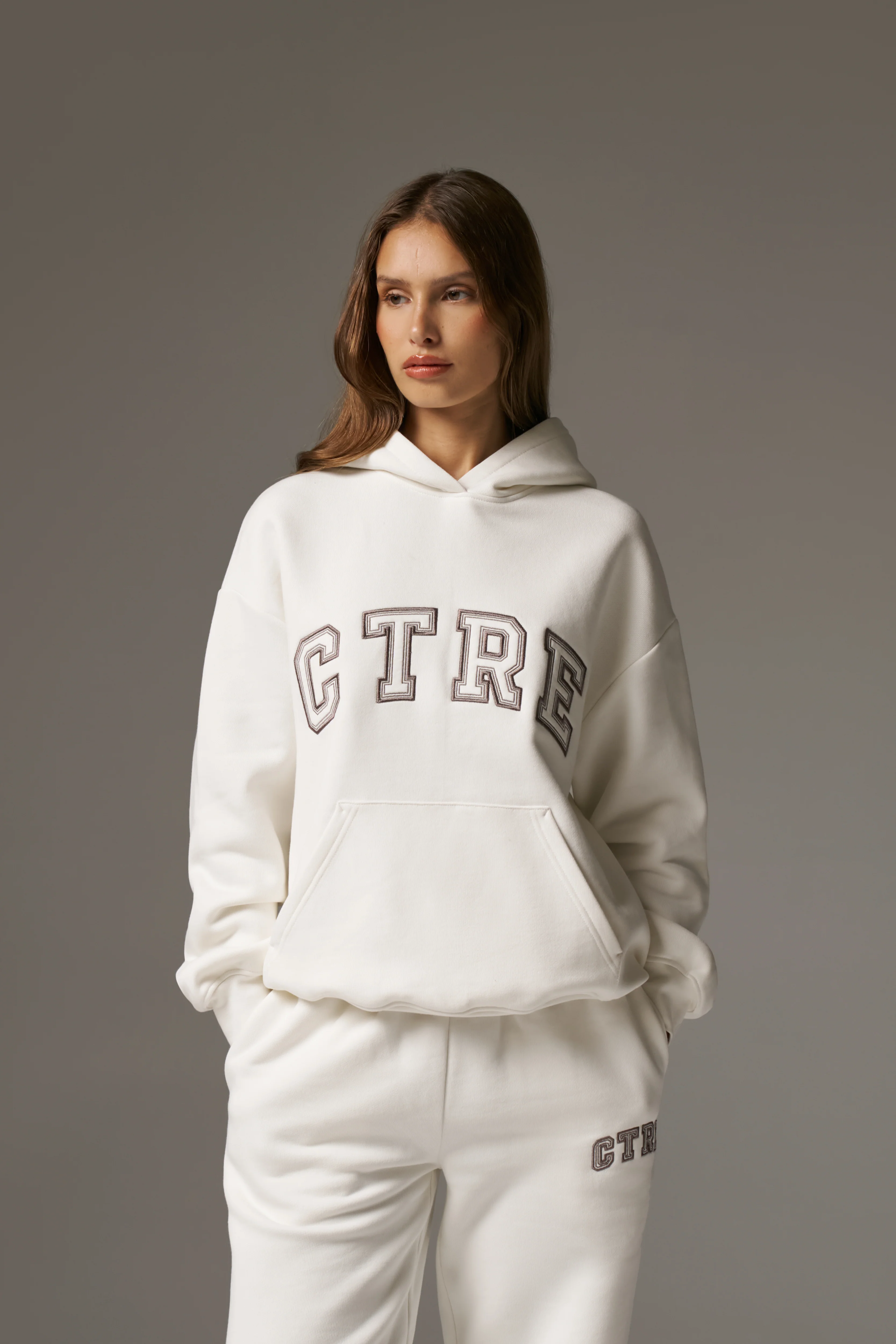 CTRE RELAXED HOODIE - OFF WHITE