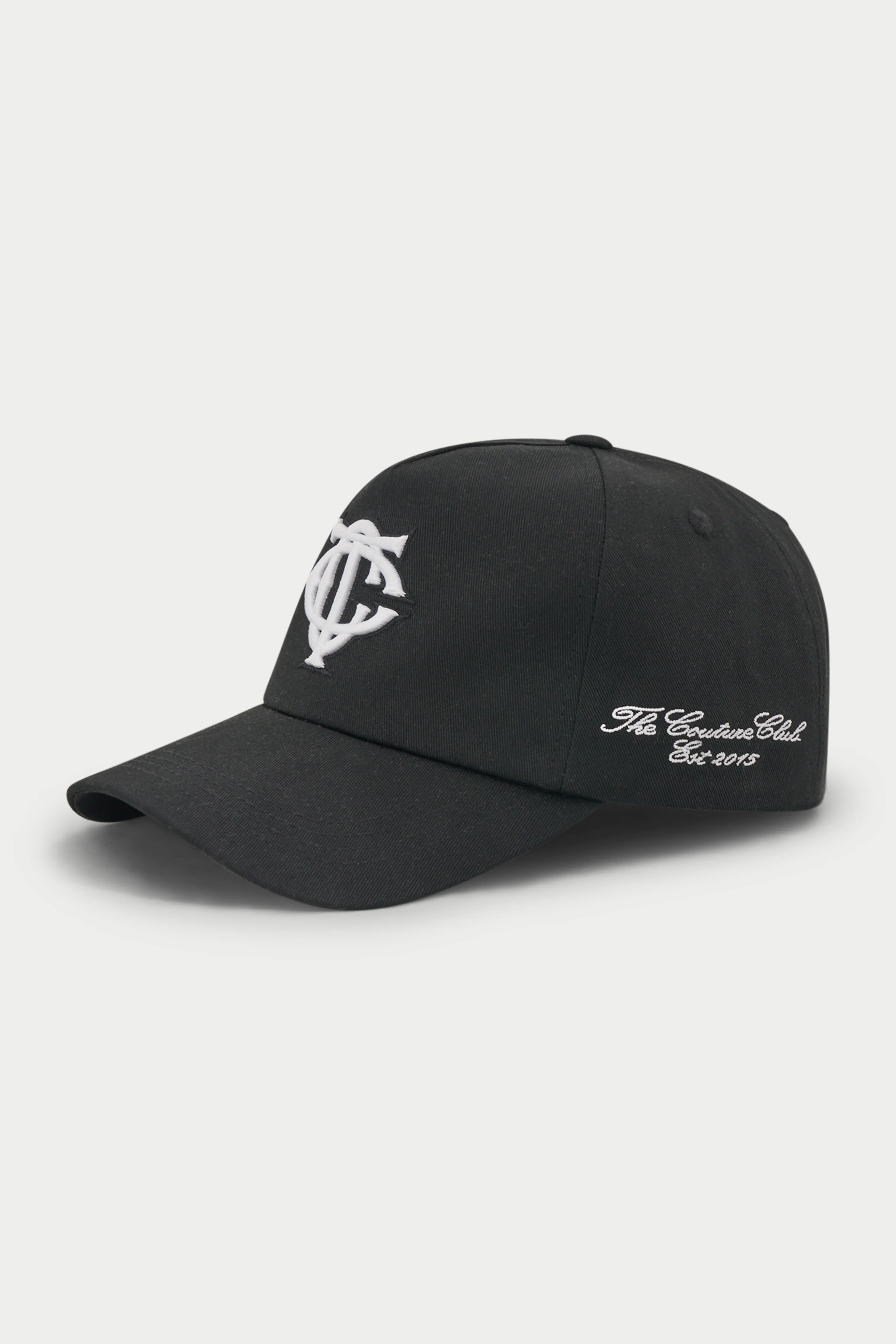 MONOGRAM EMBLEM CAP - BLACK