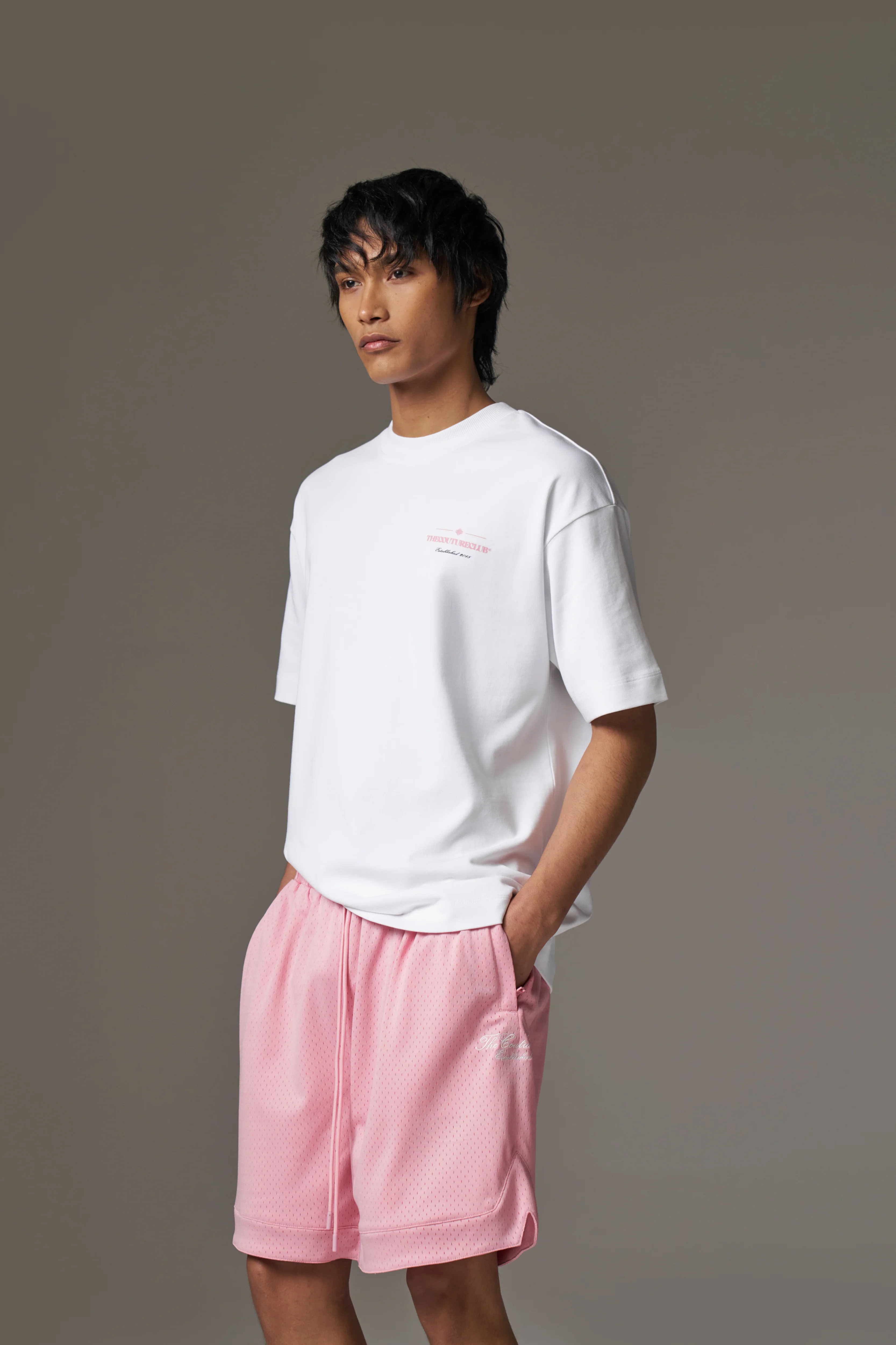 COPYRIGHT MULTI GRAPHIC T-SHIRT - PINK