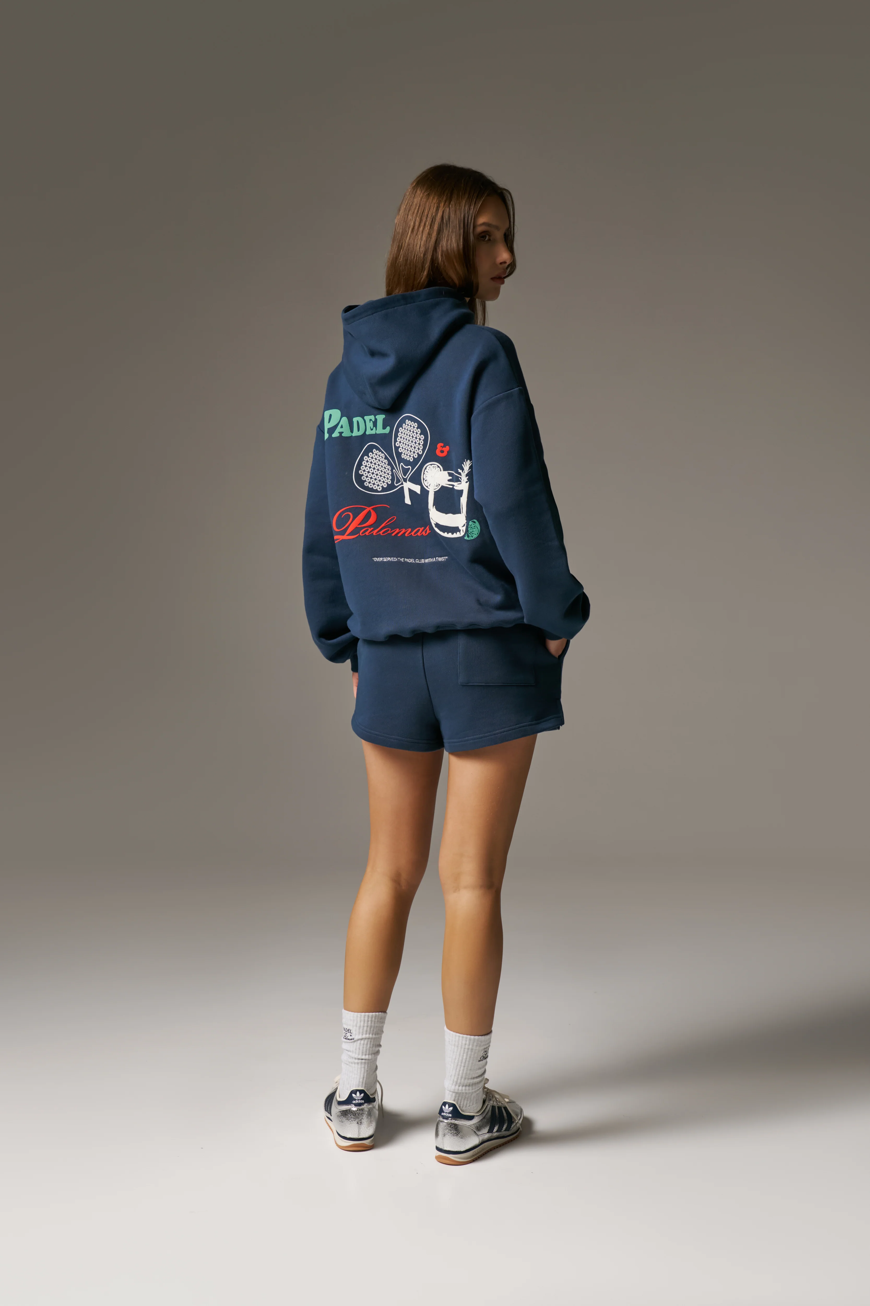 PADEL & PALOMAS OVERSIZED HOODIE - NAVY