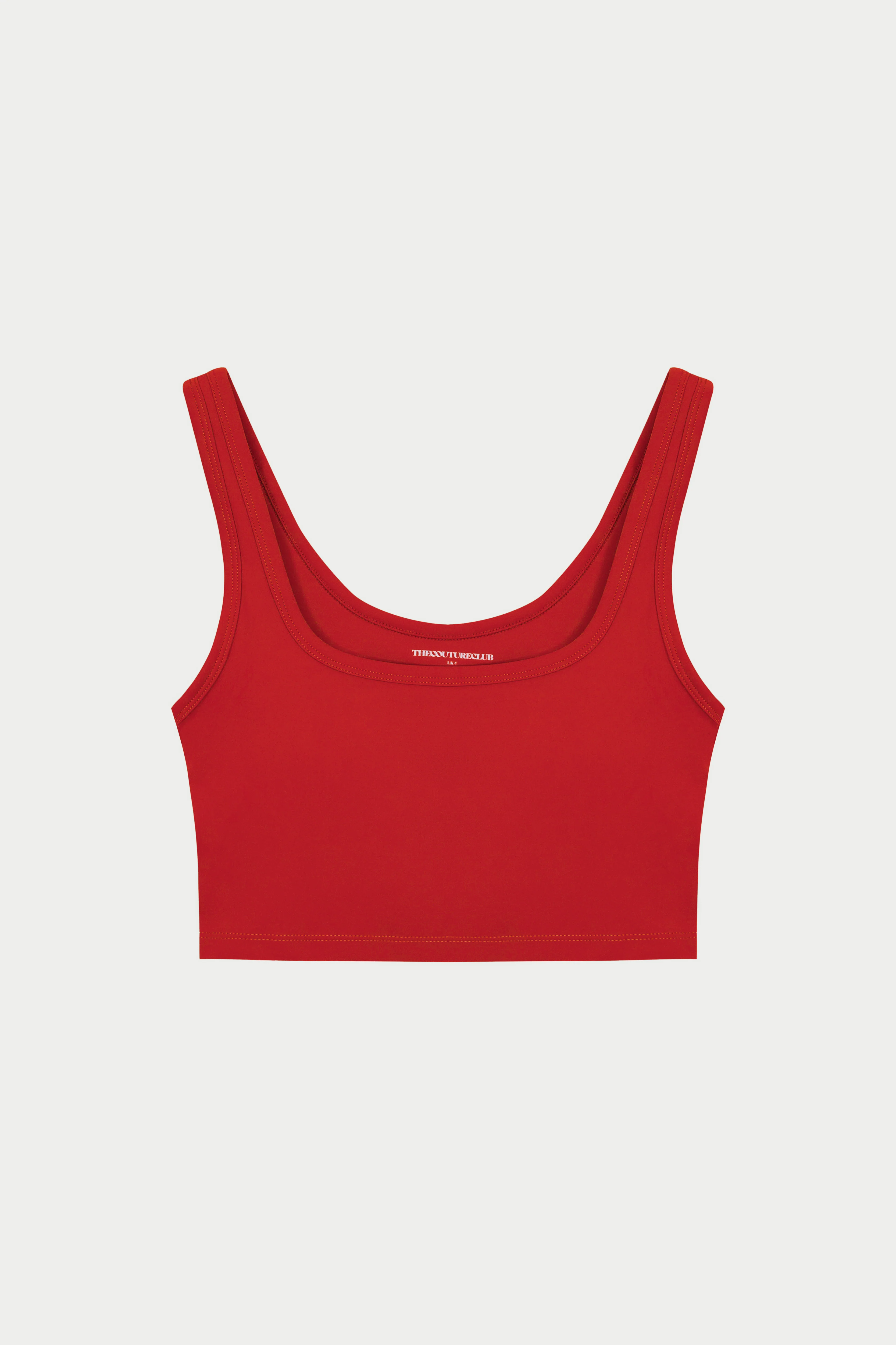 SCULPTING STRETCH EMBLEM SPORTS BRA - RED