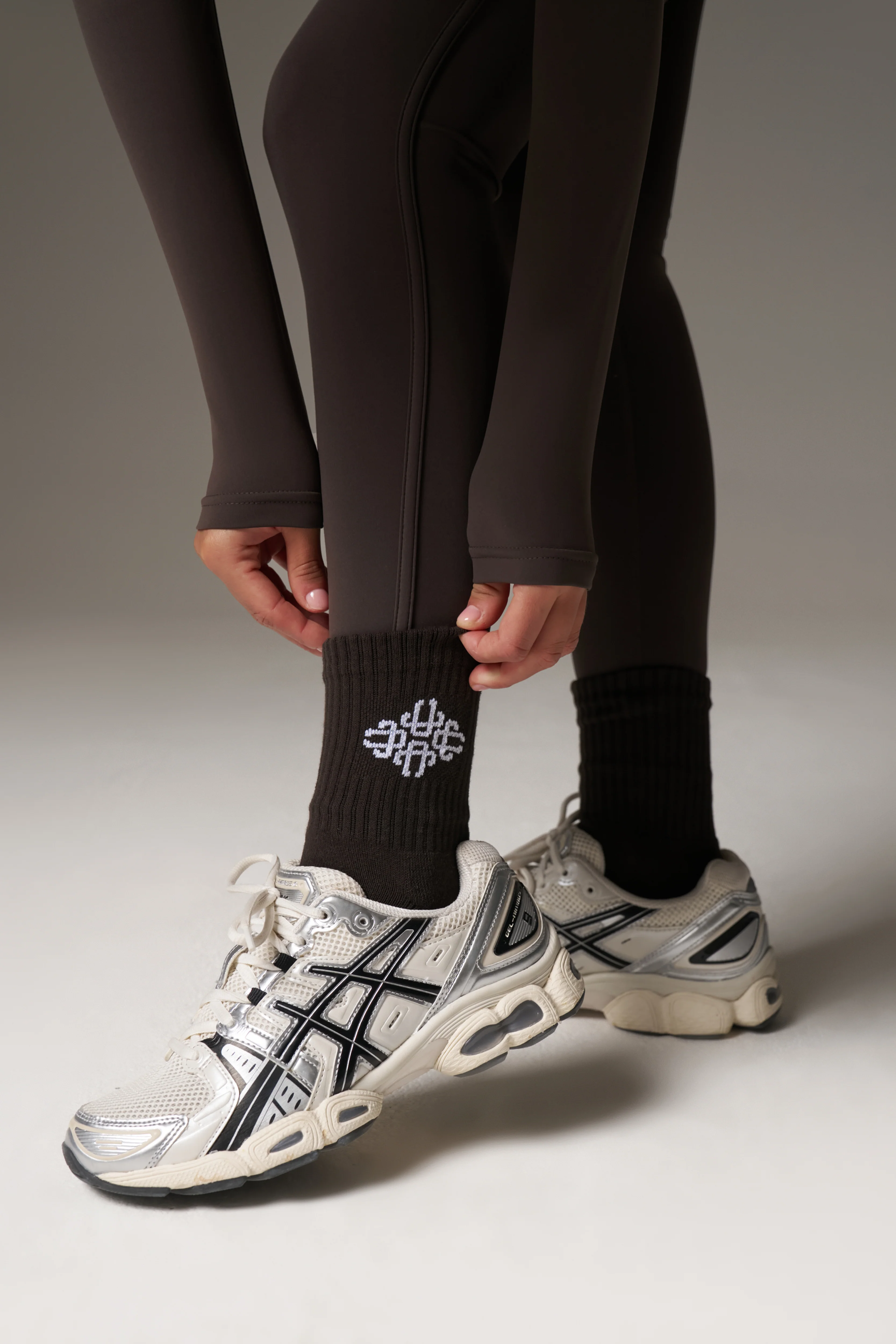 EMBLEM SPORT SOCK - CHOCOLATE