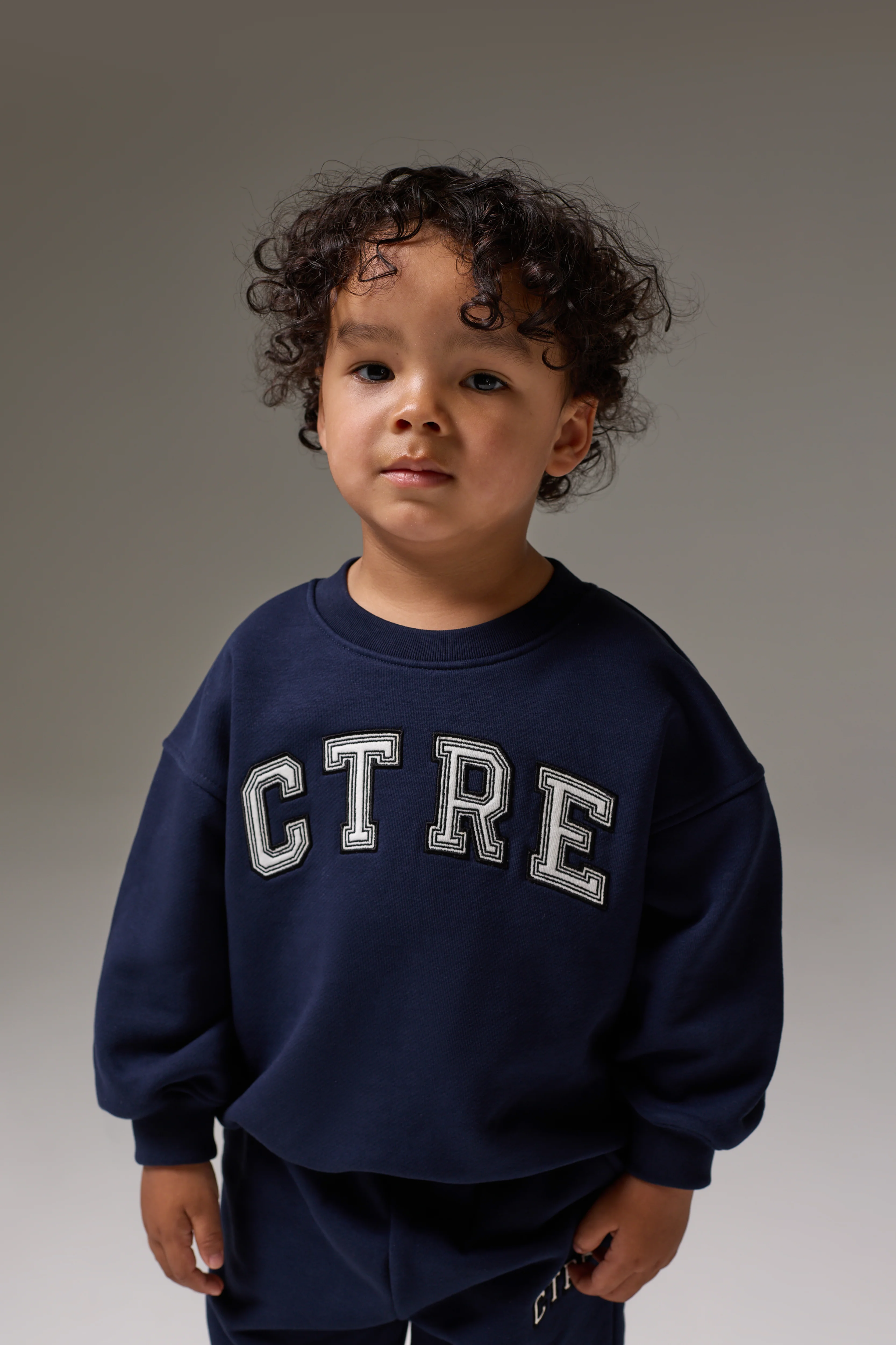 KIDS CTRE SWEATSHIRT - NAVY