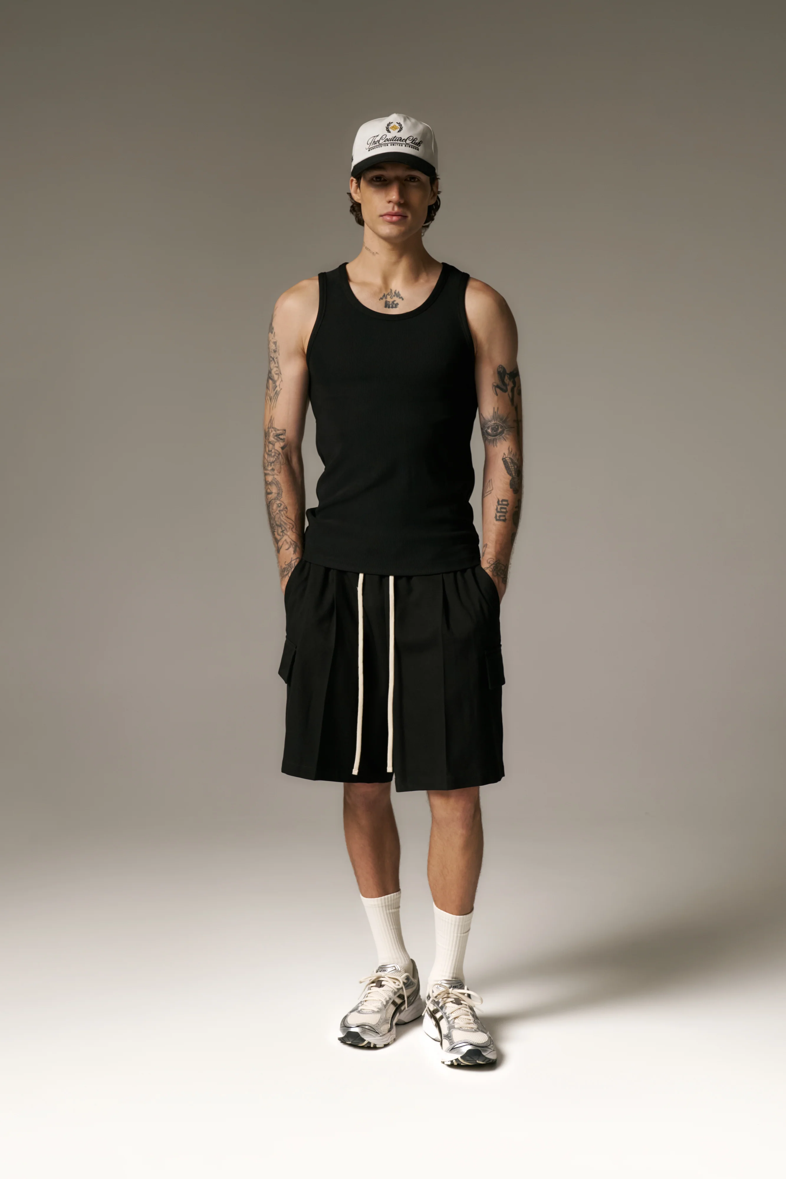 RIBBED VEST - BLACK