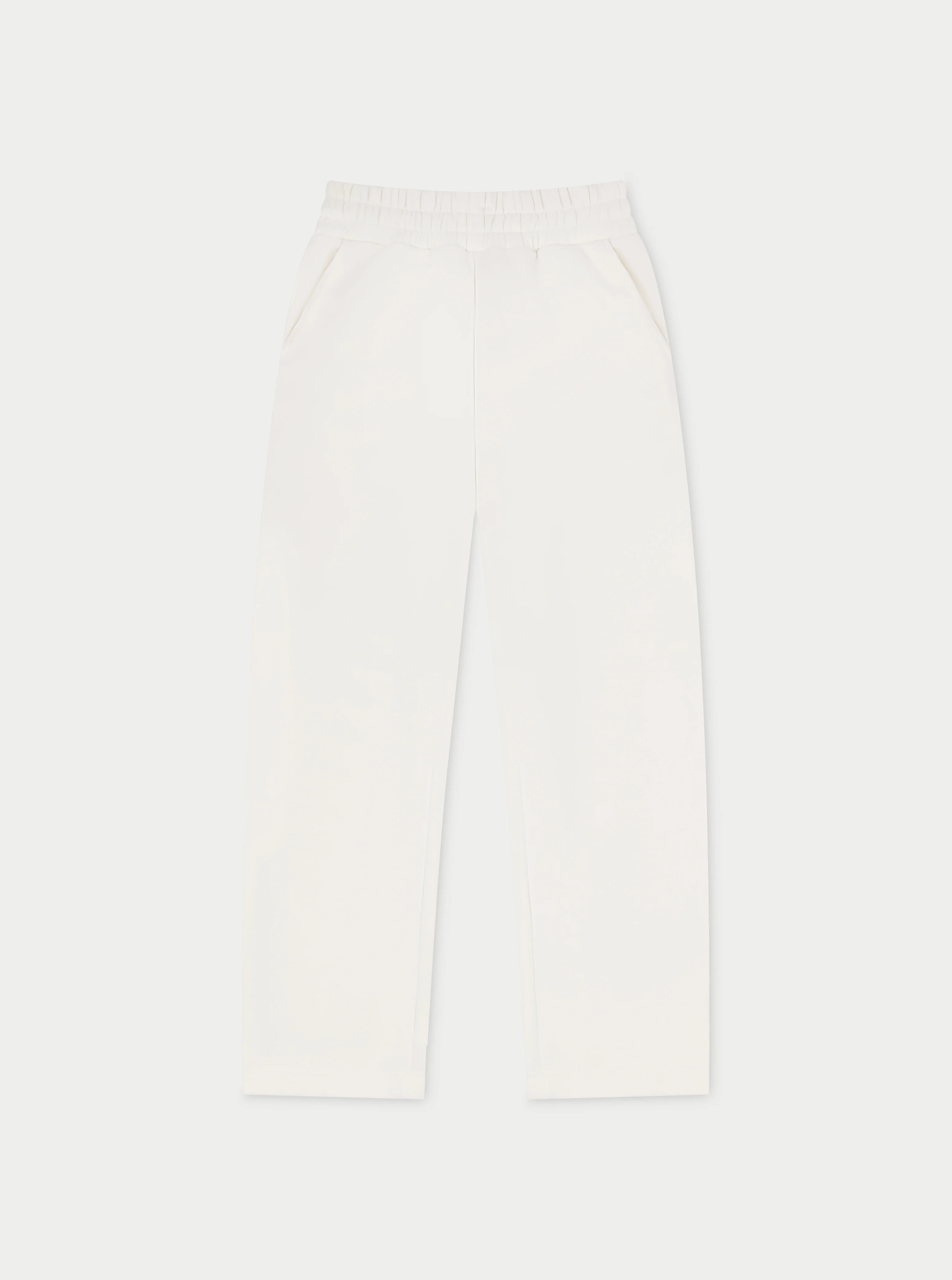 RELAXED TAPERED LEG JOGGERS - OFF WHITE
