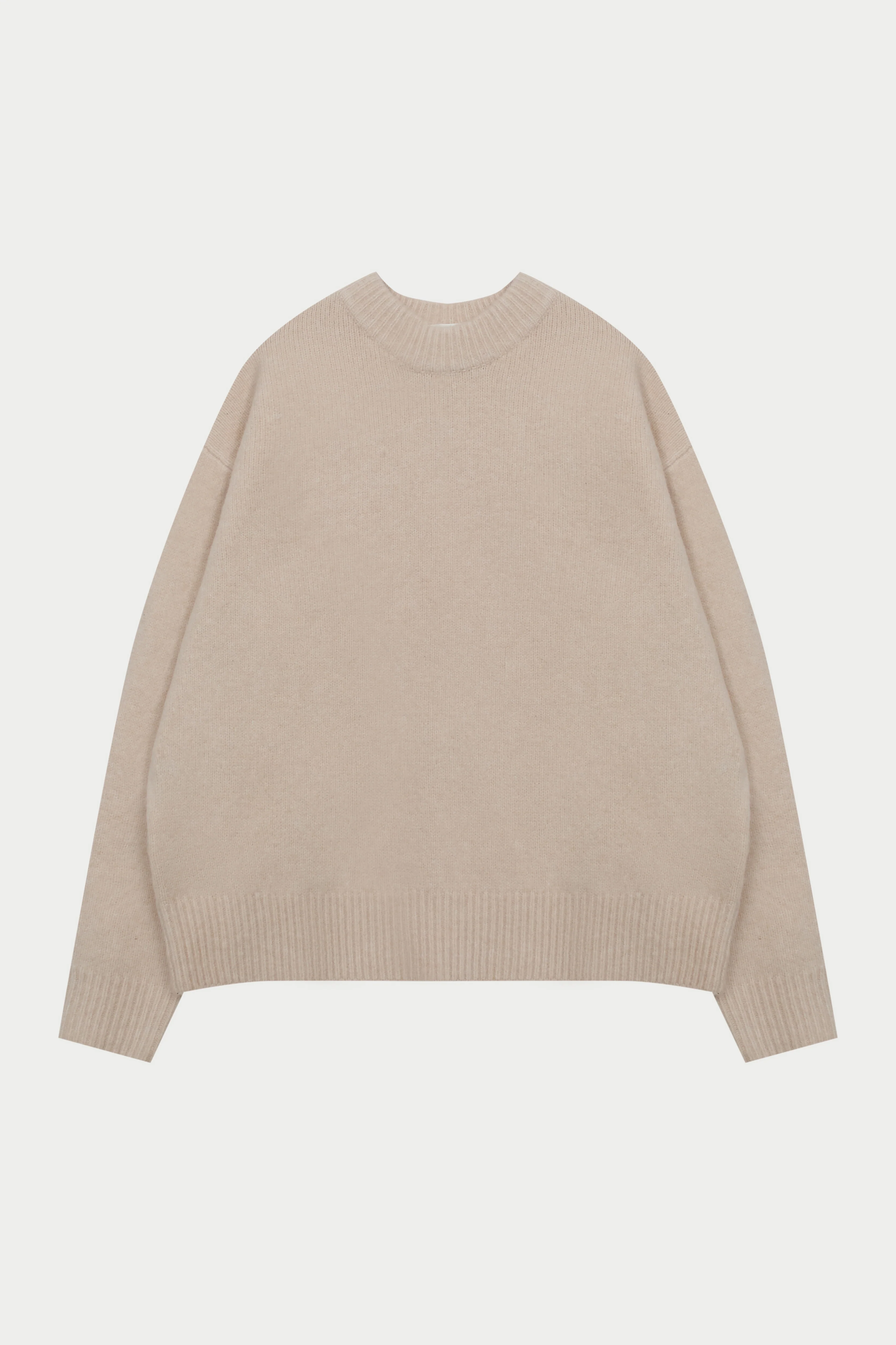 COPYRIGHT BRUSHED KNIT JUMPER - OFF WHITE