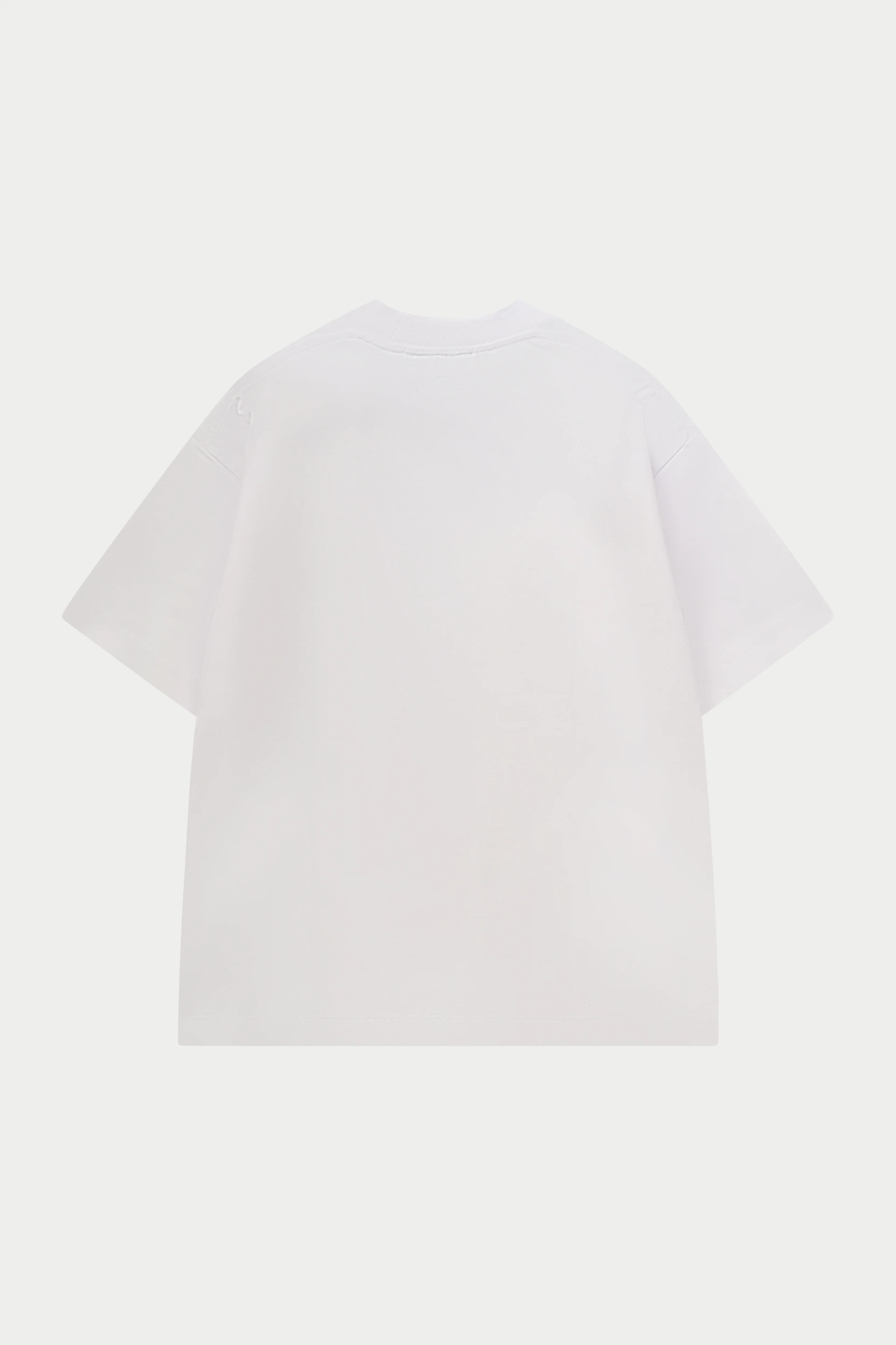 SCRIPT EMBROIDERED T-SHIRT - WHITE